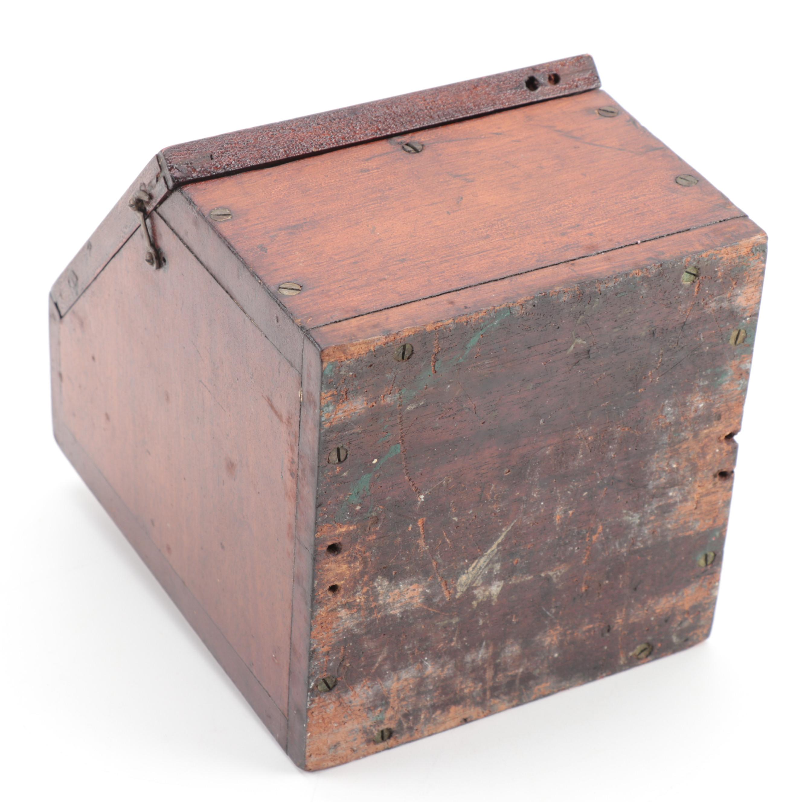 Nautical Gimbal Compass in Binnacle Box, Late 19th/Early 20th Century