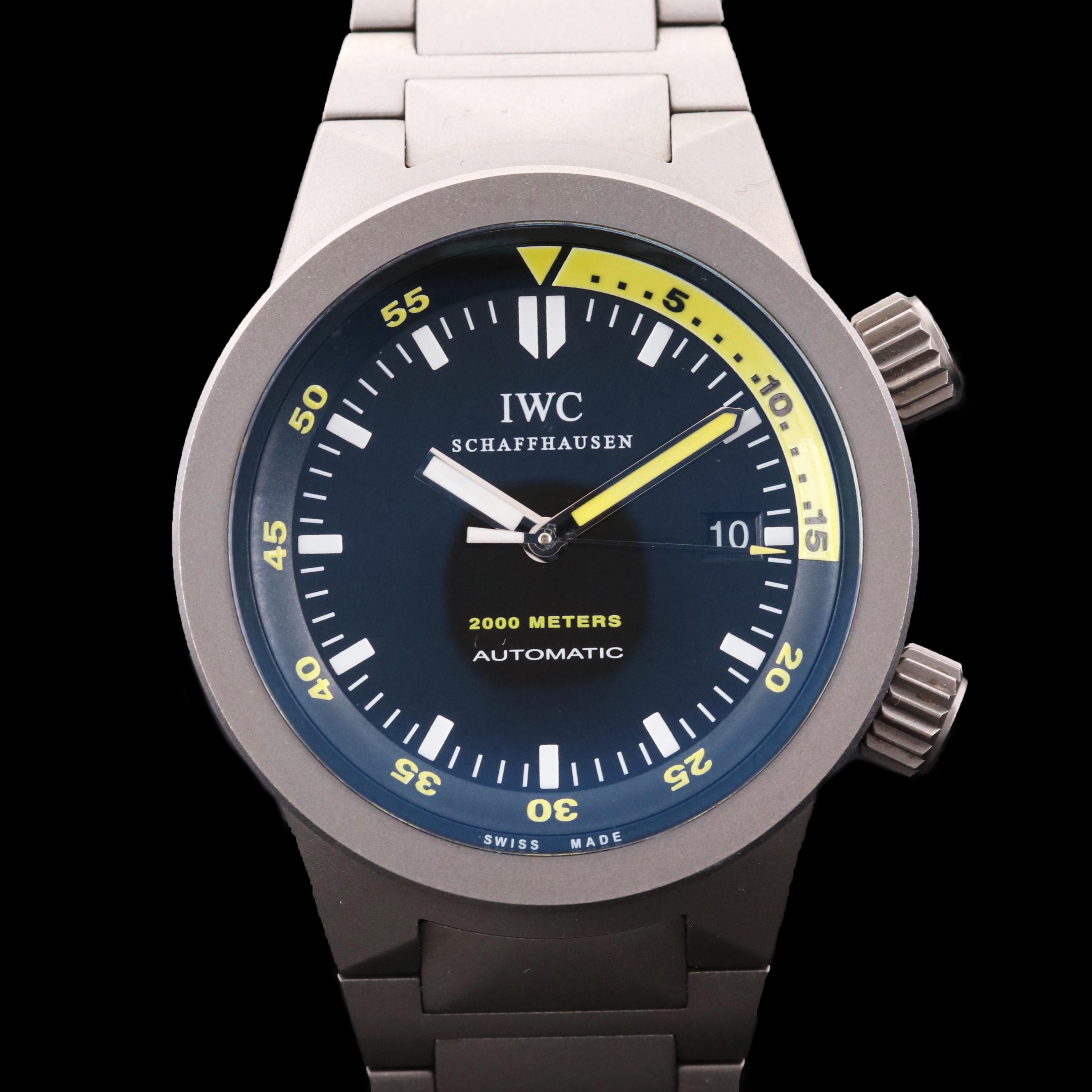 International Watch Co. Schaffhausen Aquatimer Titanium Watch