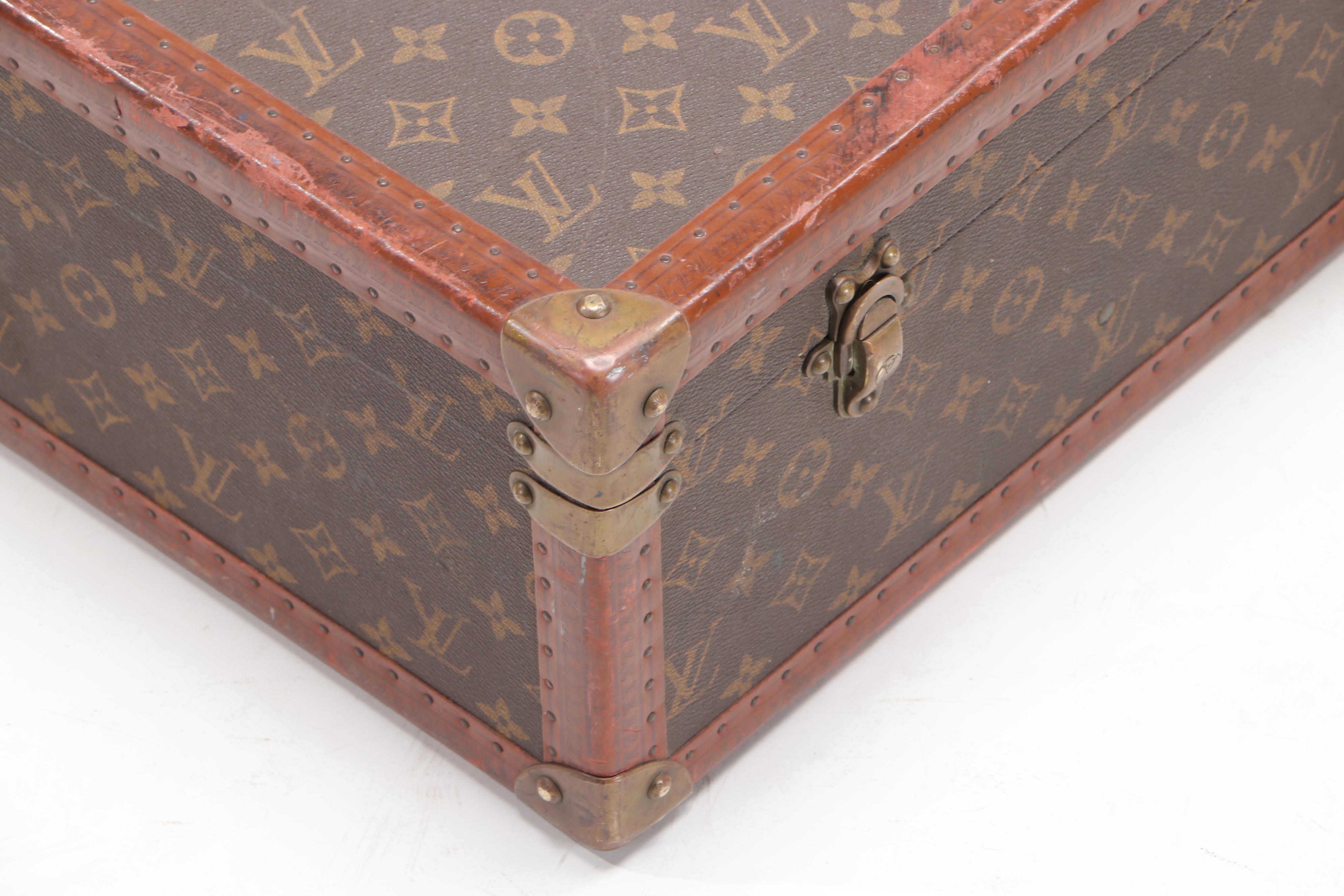 Louis Vuitton Bisten 80 Suitcase in Monogram Canvas and Leather, circa 1960