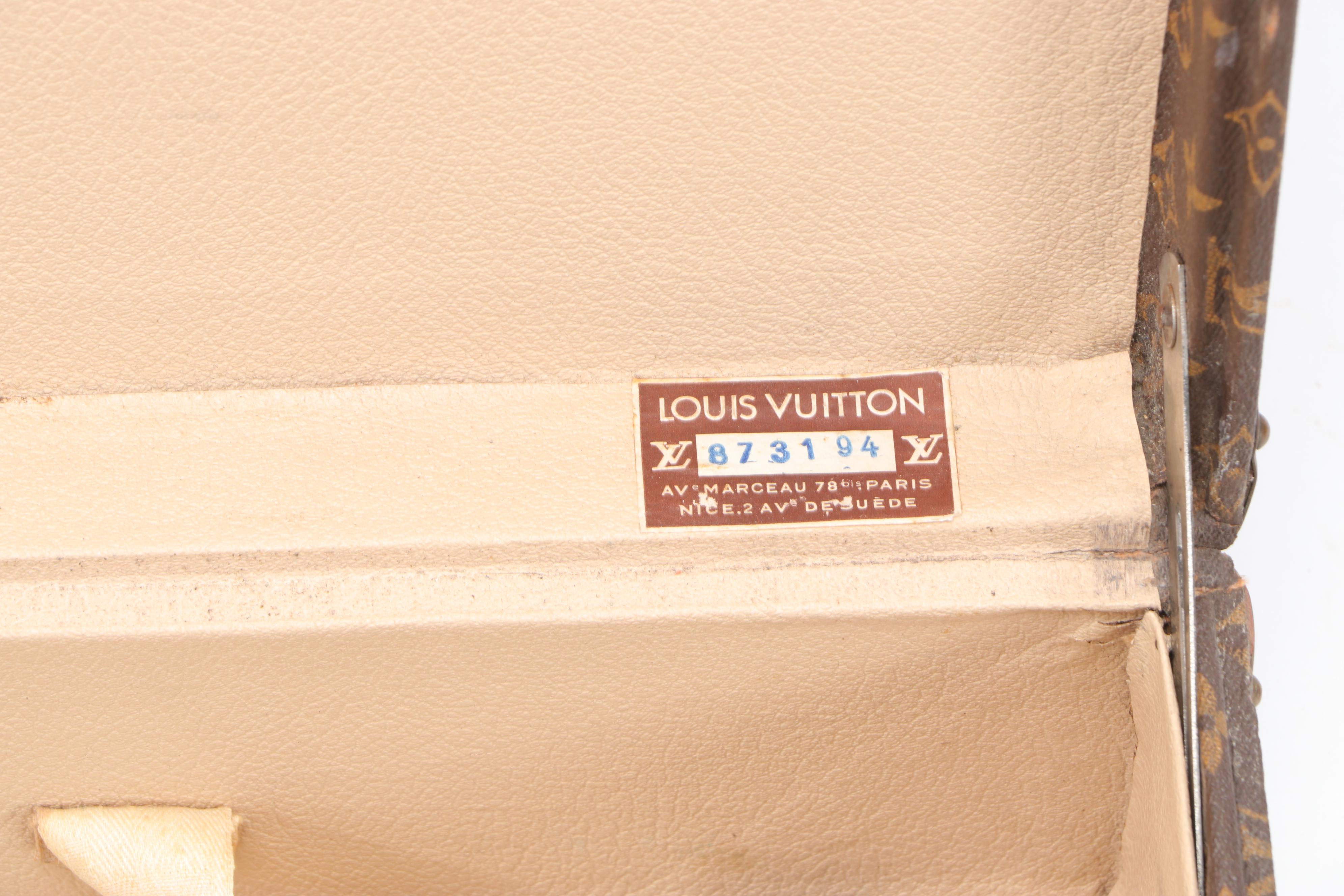 Louis Vuitton Bisten 80 Suitcase in Monogram Canvas and Leather, circa 1960