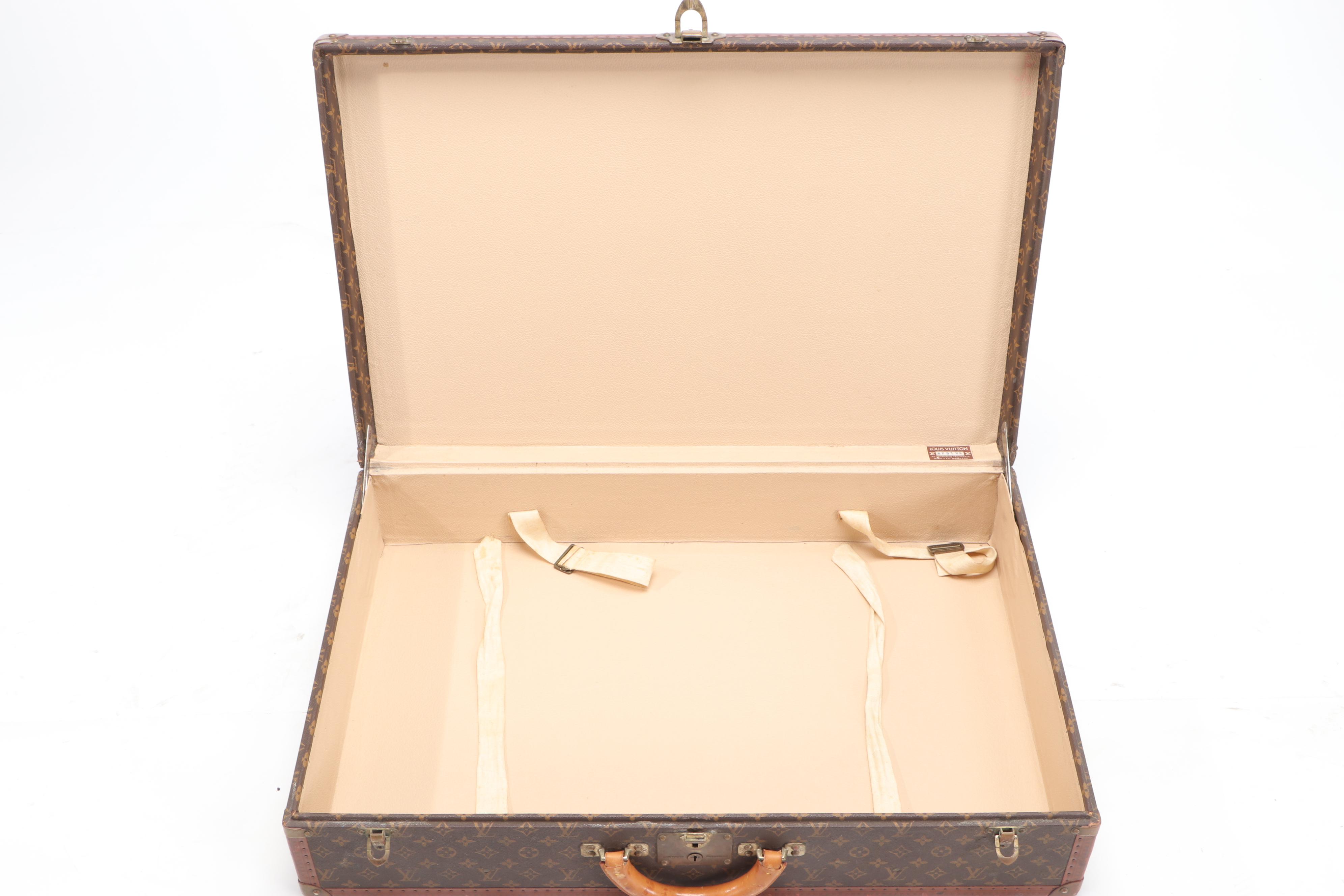Louis Vuitton Bisten 80 Suitcase in Monogram Canvas and Leather, circa 1960