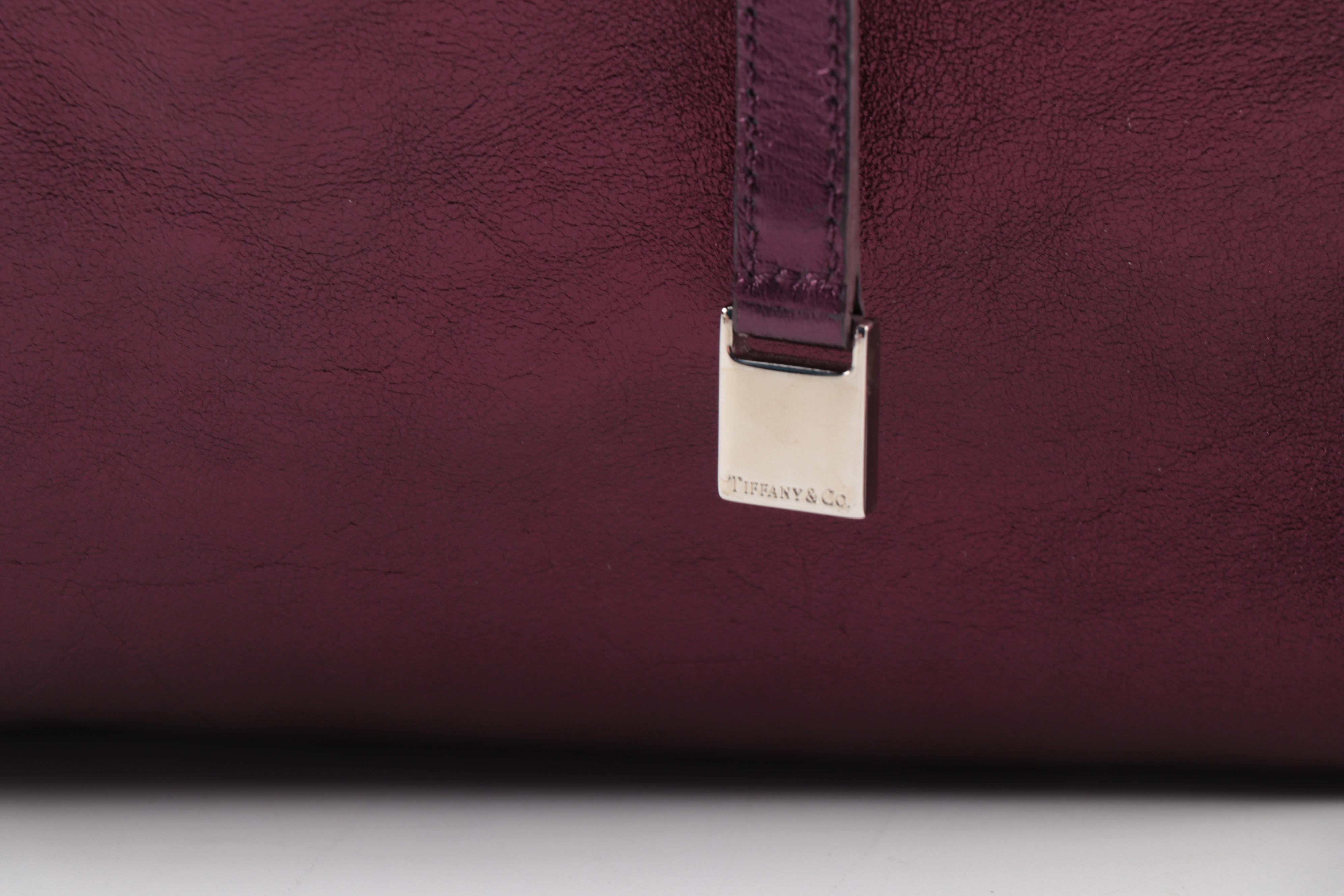 Tiffany & Co. Grand Reversible Tote in Metallic Leather and Suede with Pouch