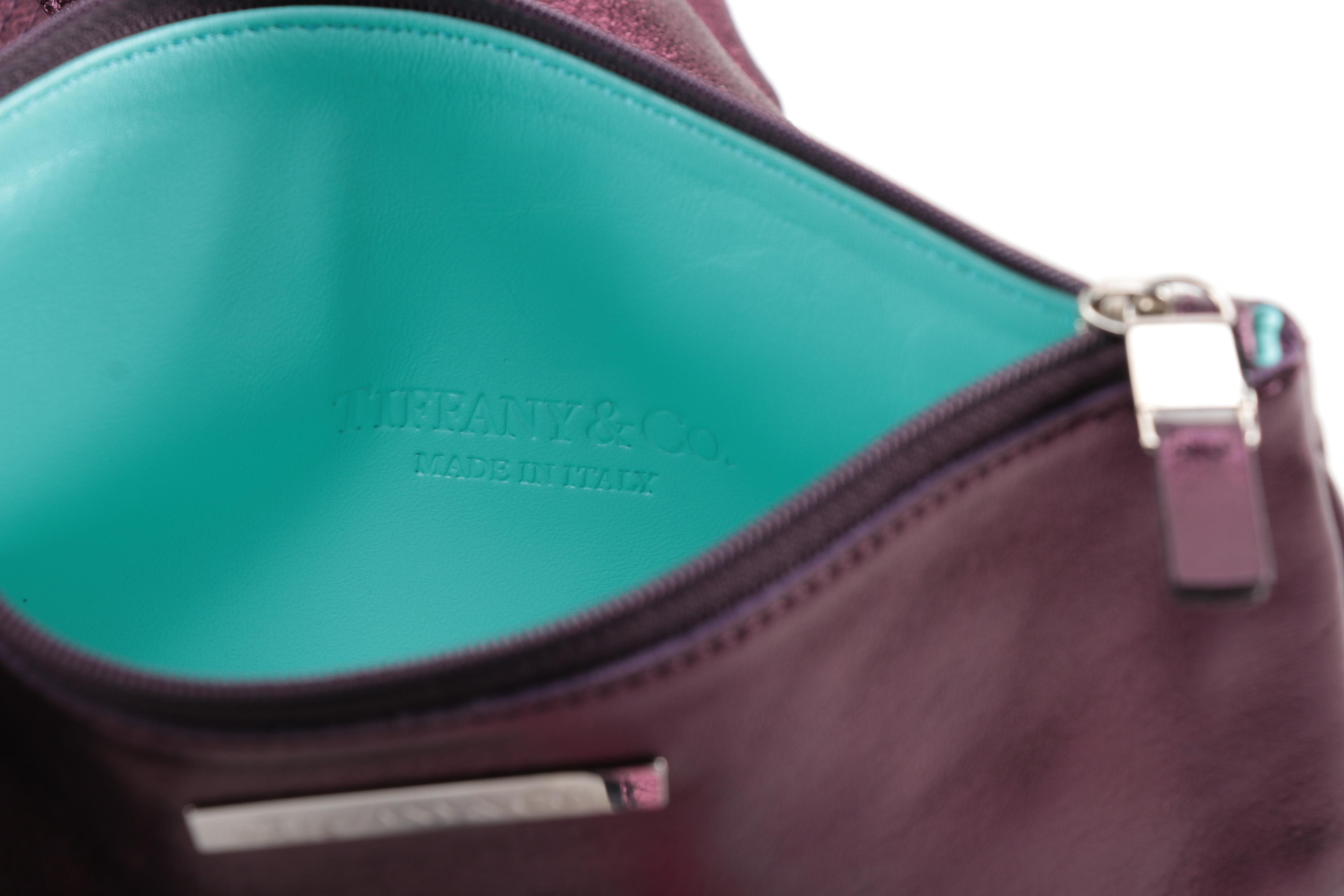 Tiffany & Co. Grand Reversible Tote in Metallic Leather and Suede with Pouch