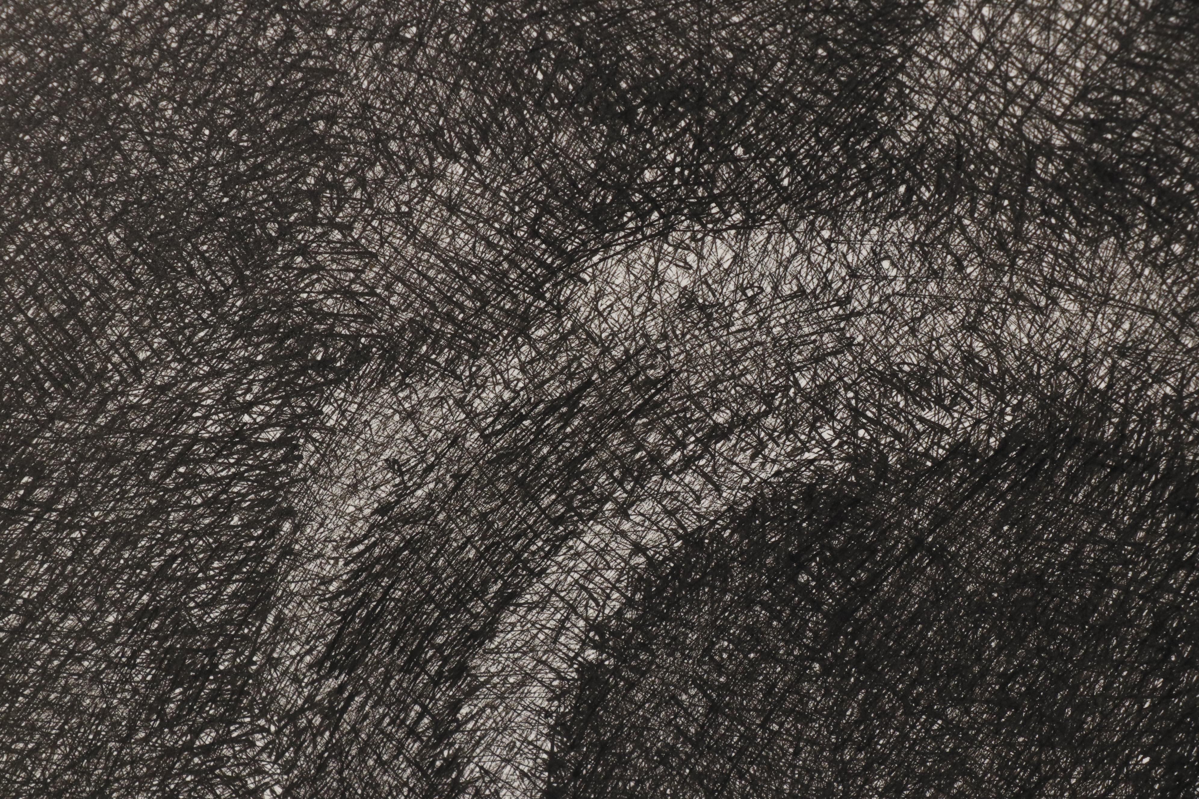 Leonard Maurer Abstract Pen & Ink Drawing, Mid 20th Century