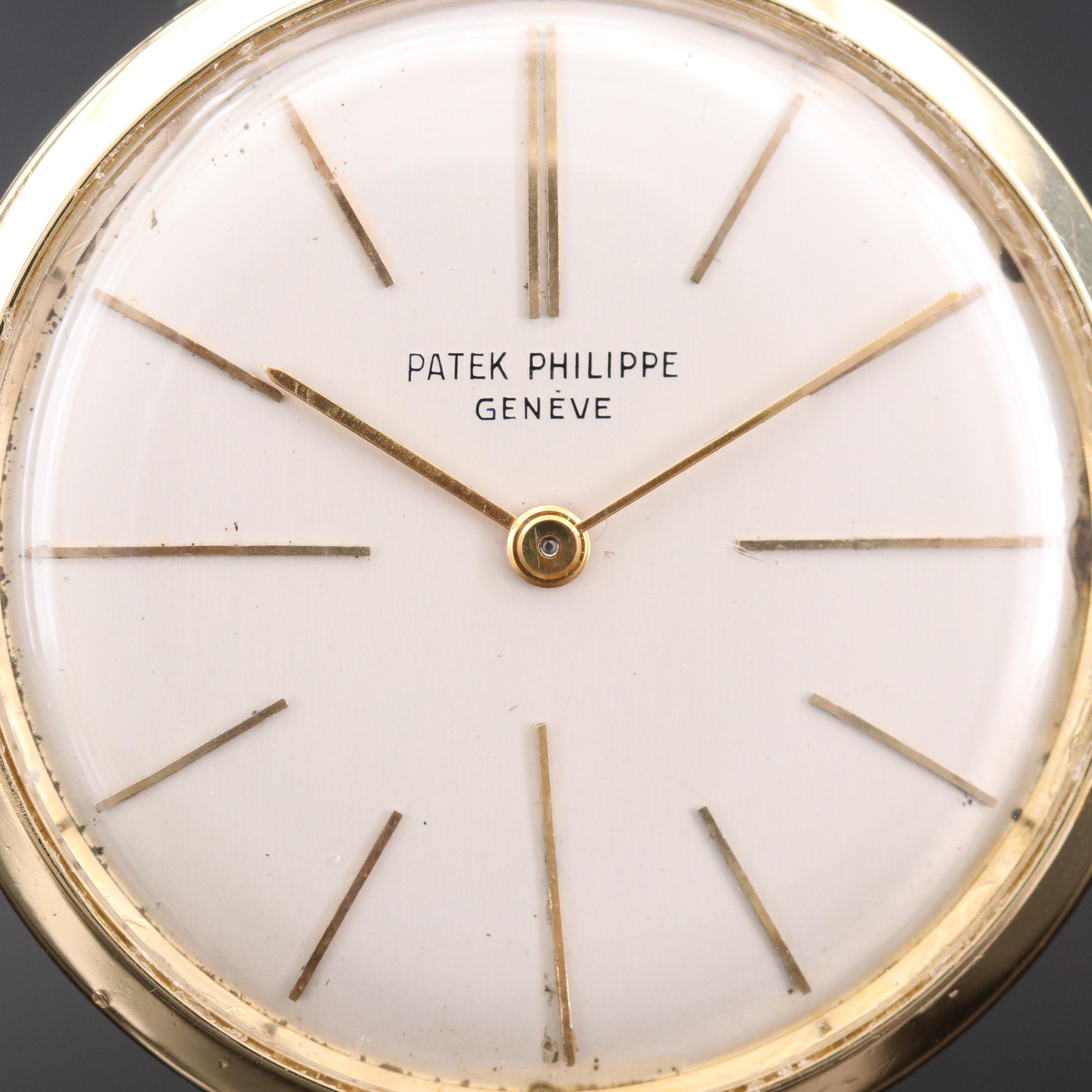 Vintage Patek Philippe Calatrava Ref. 2590 18K Gold Stem Wind Watch