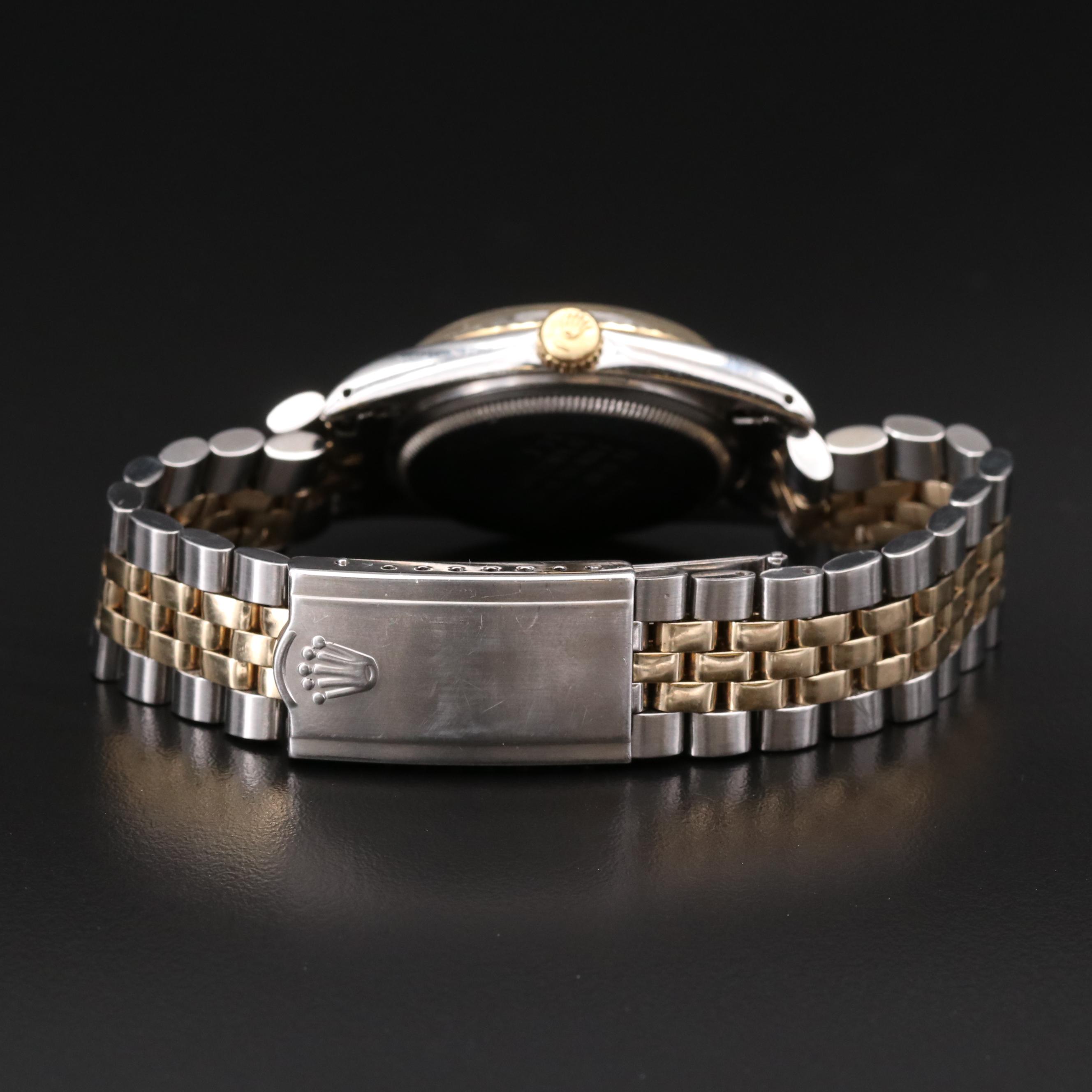 1966 Rolex Datejust 14K Gold and Stainless Steel Automatic Watch