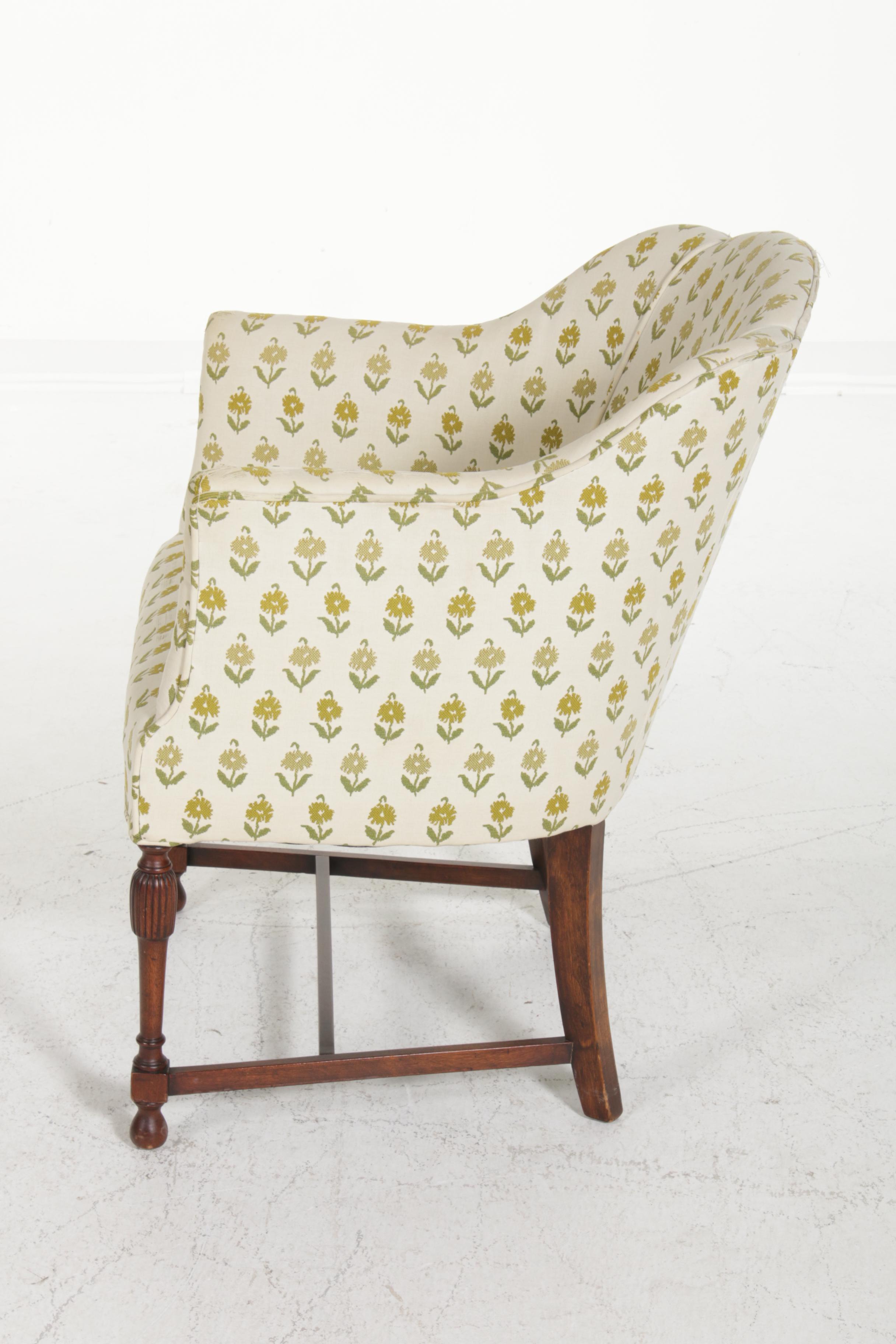 Sheraton Style Club Chair, Mid to Late 20th Century