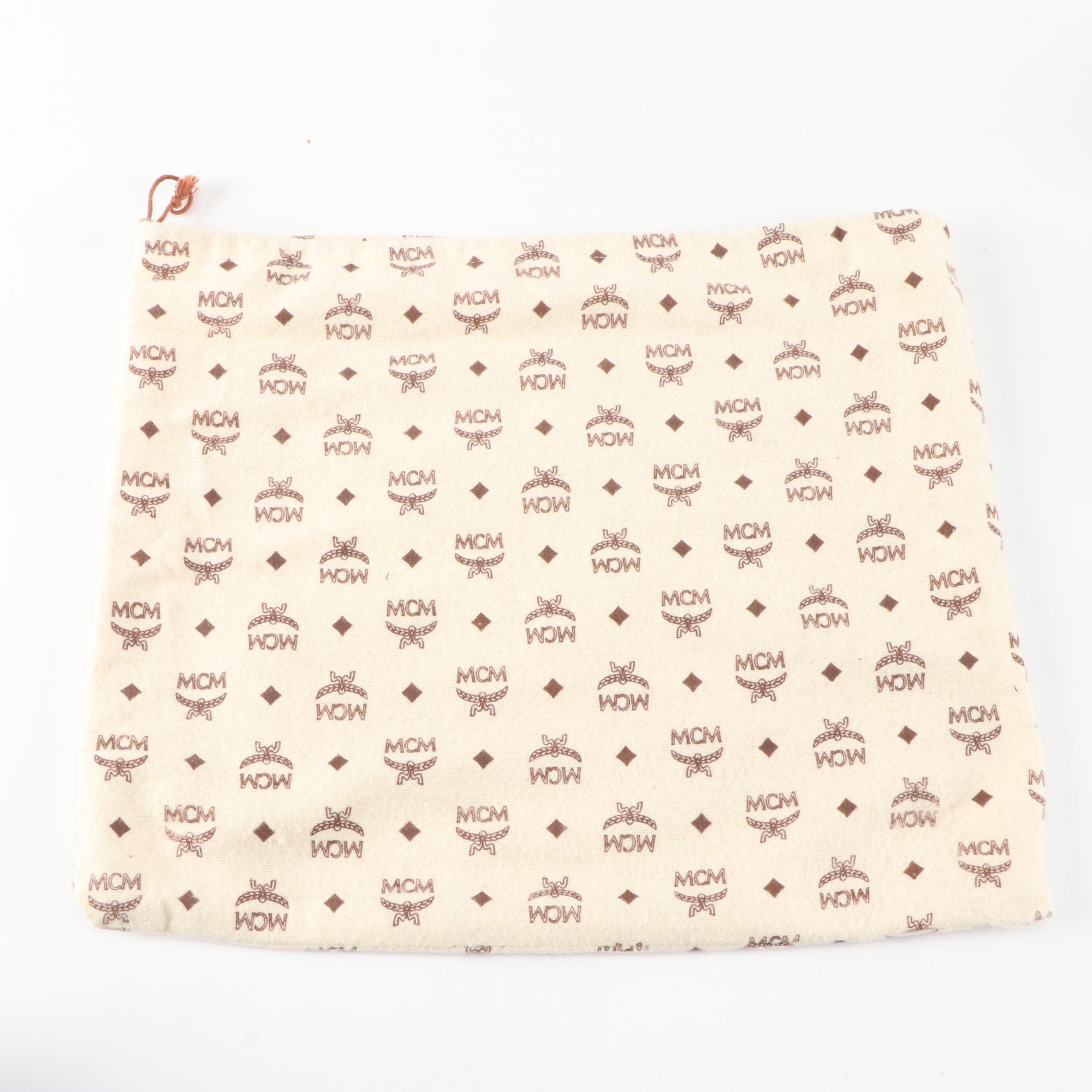 MCM Black Grained Leather Dual Compartment Shoulder Bag