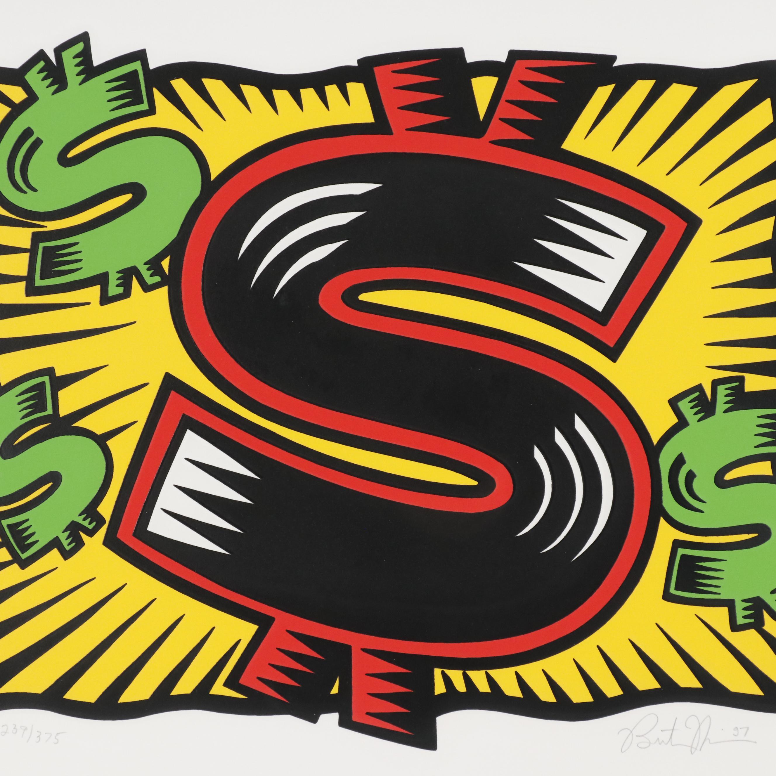 Burton Morris Pop Art Serigraph "The Buck", 1997