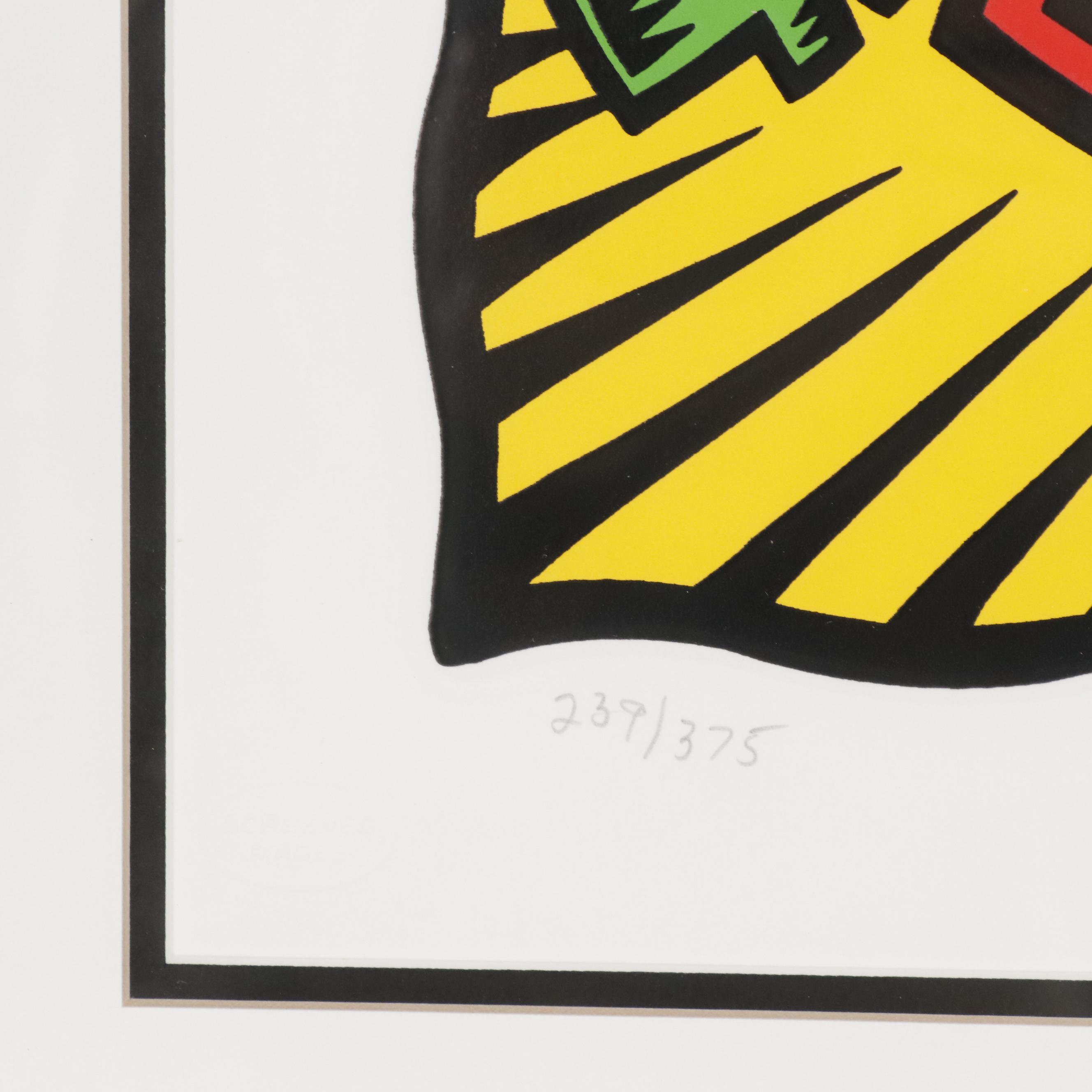 Burton Morris Pop Art Serigraph "The Buck", 1997