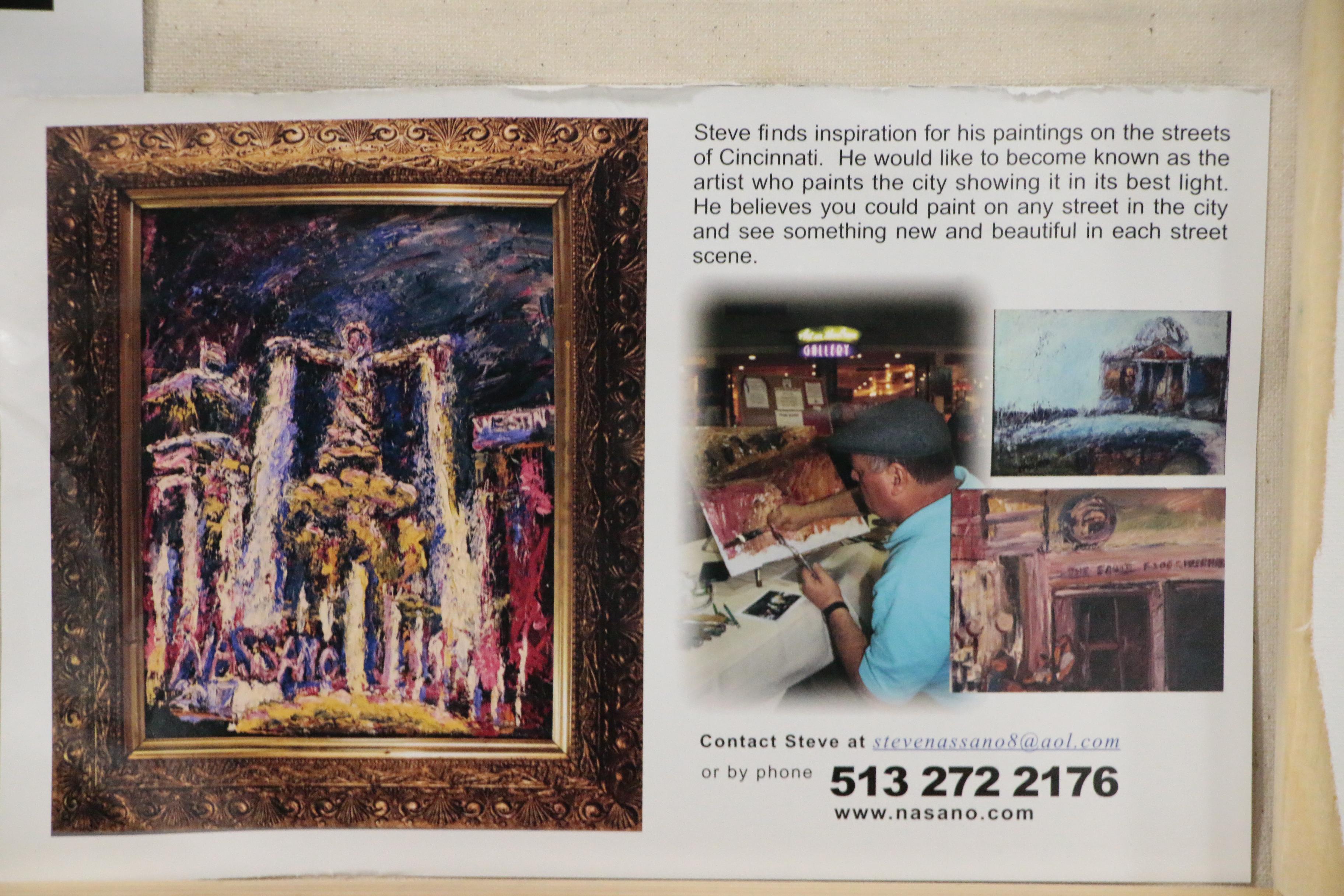 Steve Nassano Oil Painting "View from Devou Park"