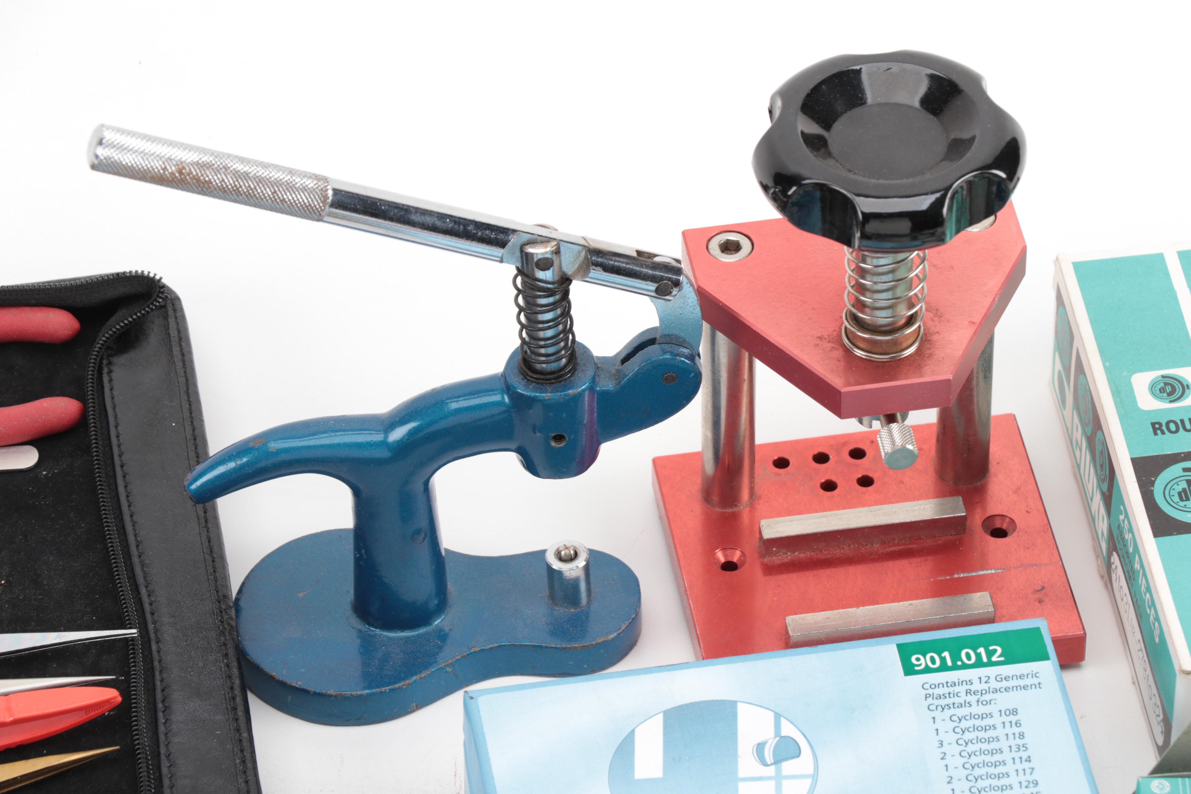 Watchmaking Tools and Parts Including Airco SPT170 Rotary Tool