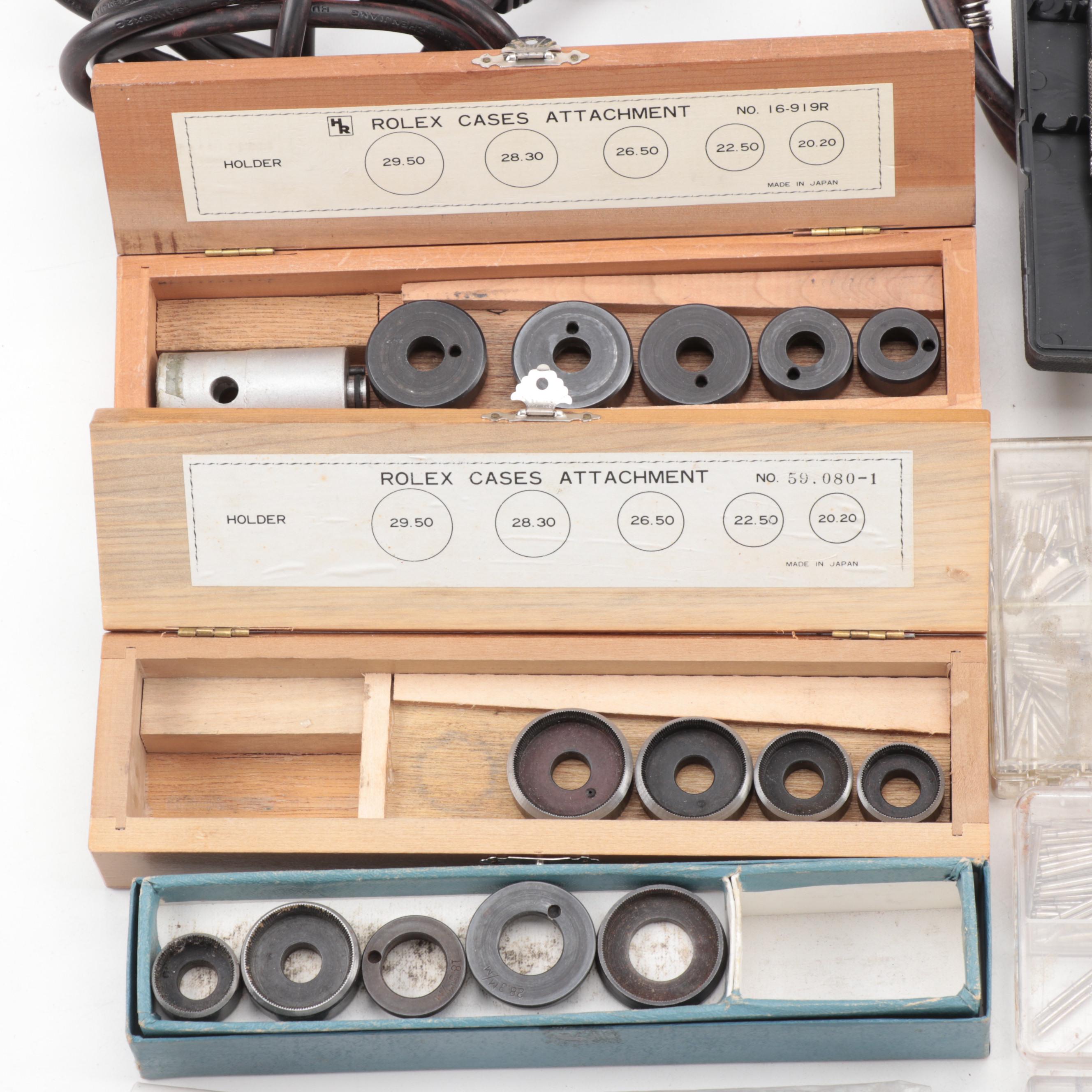 Watchmaking Tools and Parts Including Airco SPT170 Rotary Tool