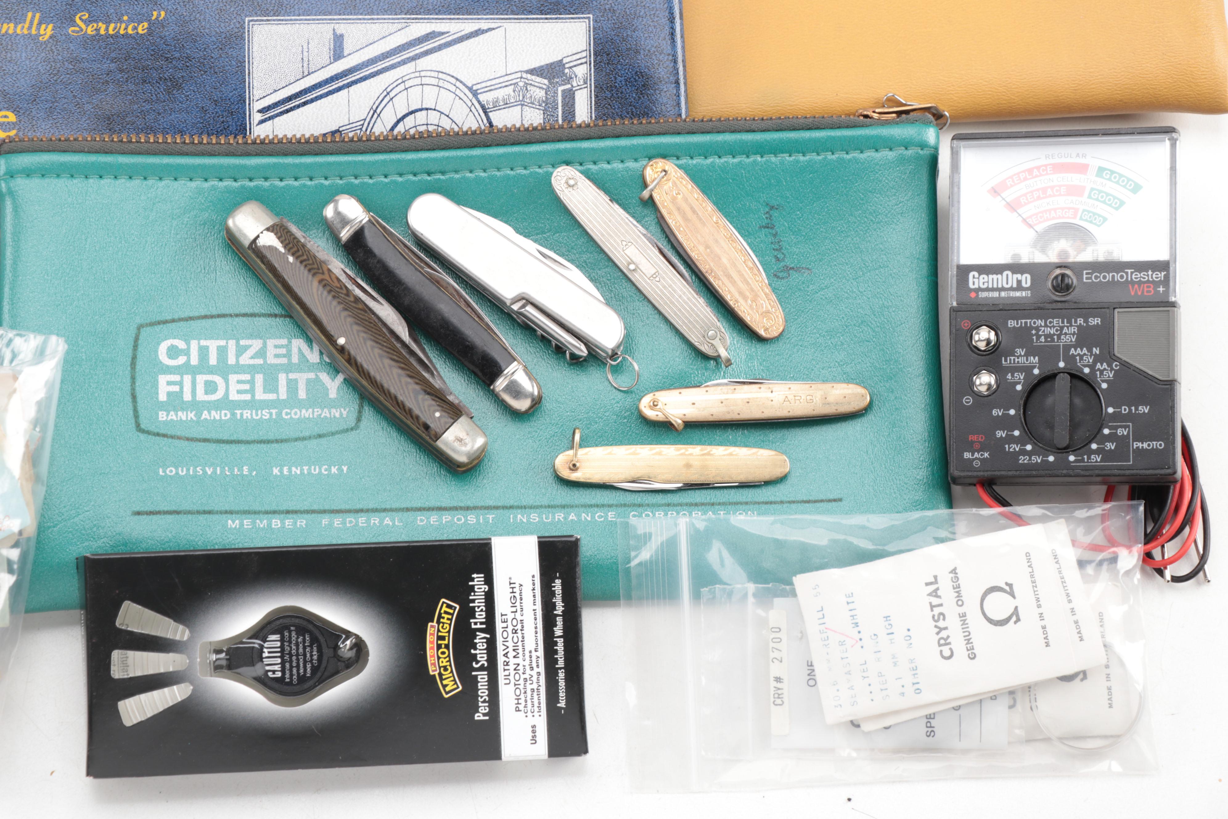 Watchmaking Tools and Parts Including Airco SPT170 Rotary Tool