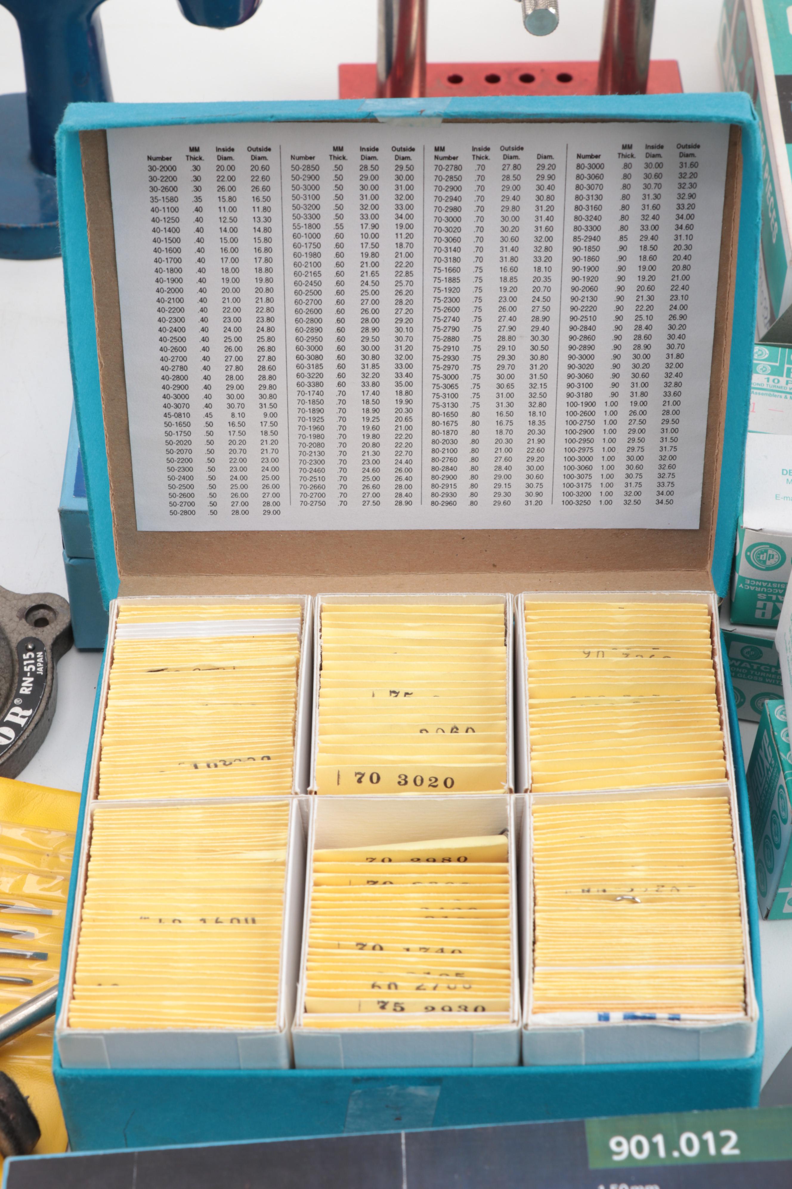 Watchmaking Tools and Parts Including Airco SPT170 Rotary Tool