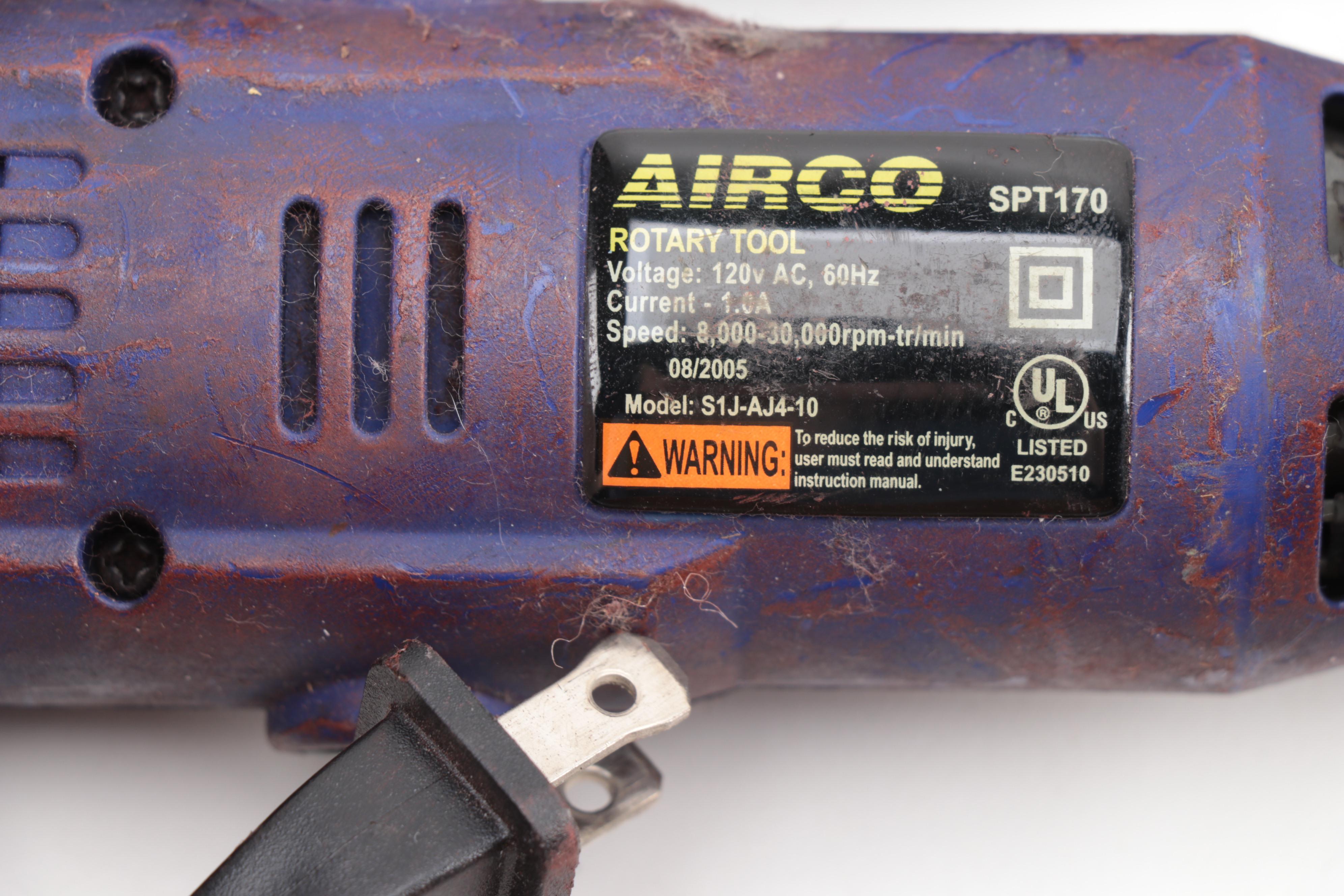 Watchmaking Tools and Parts Including Airco SPT170 Rotary Tool