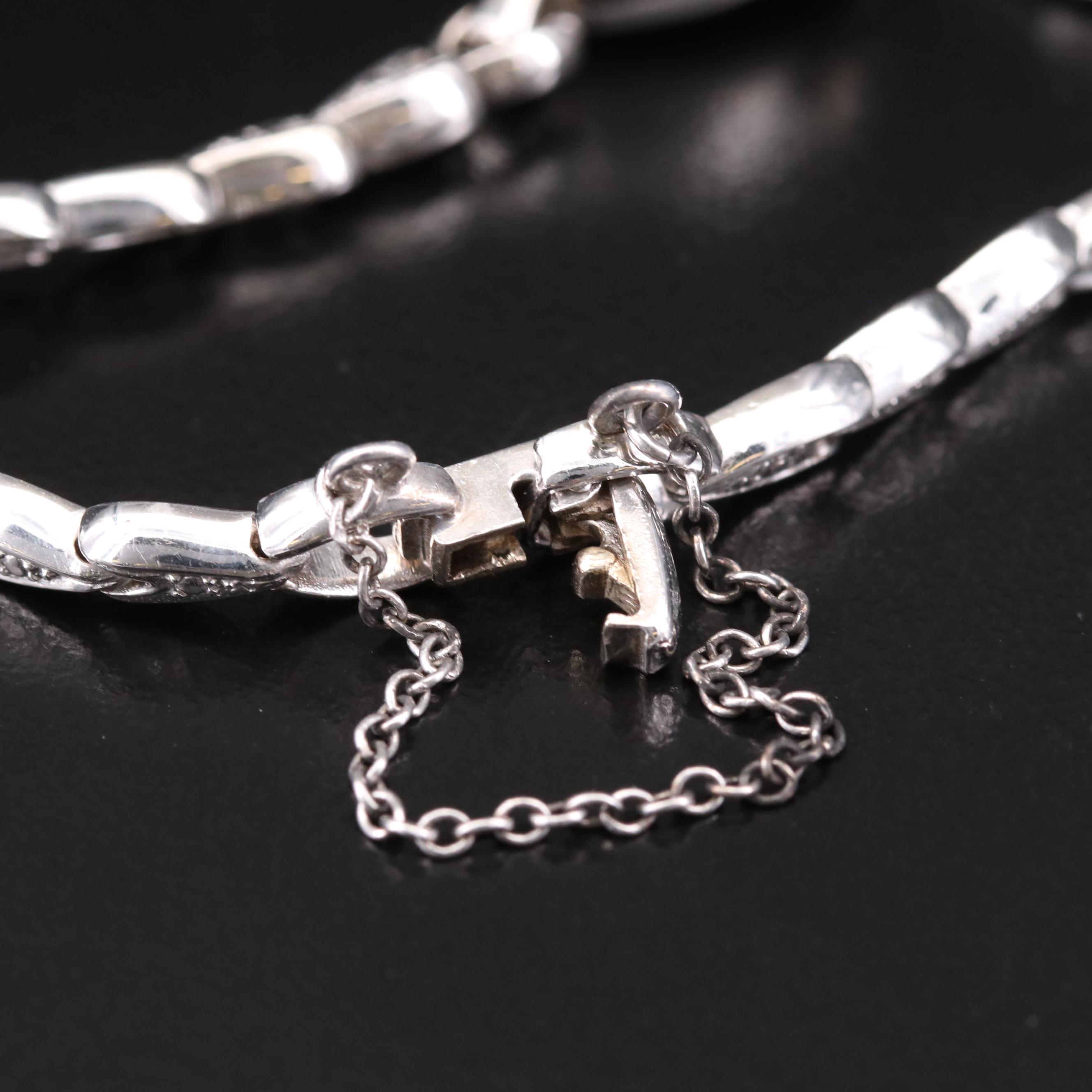 14K White Gold Rolex Stem Wind Watch