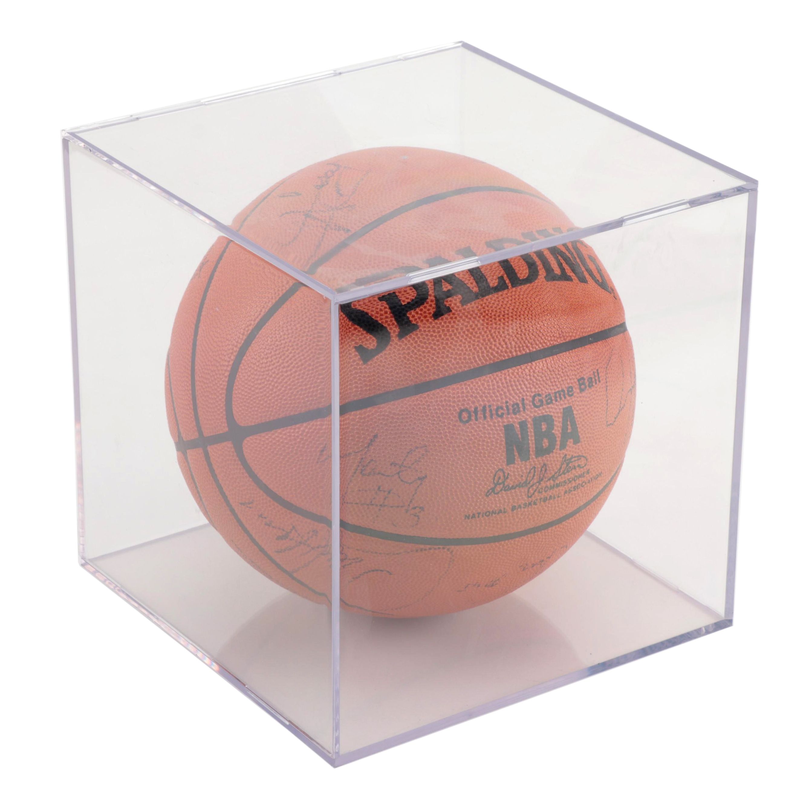 San Antonio Signed Spalding NBA Basketball