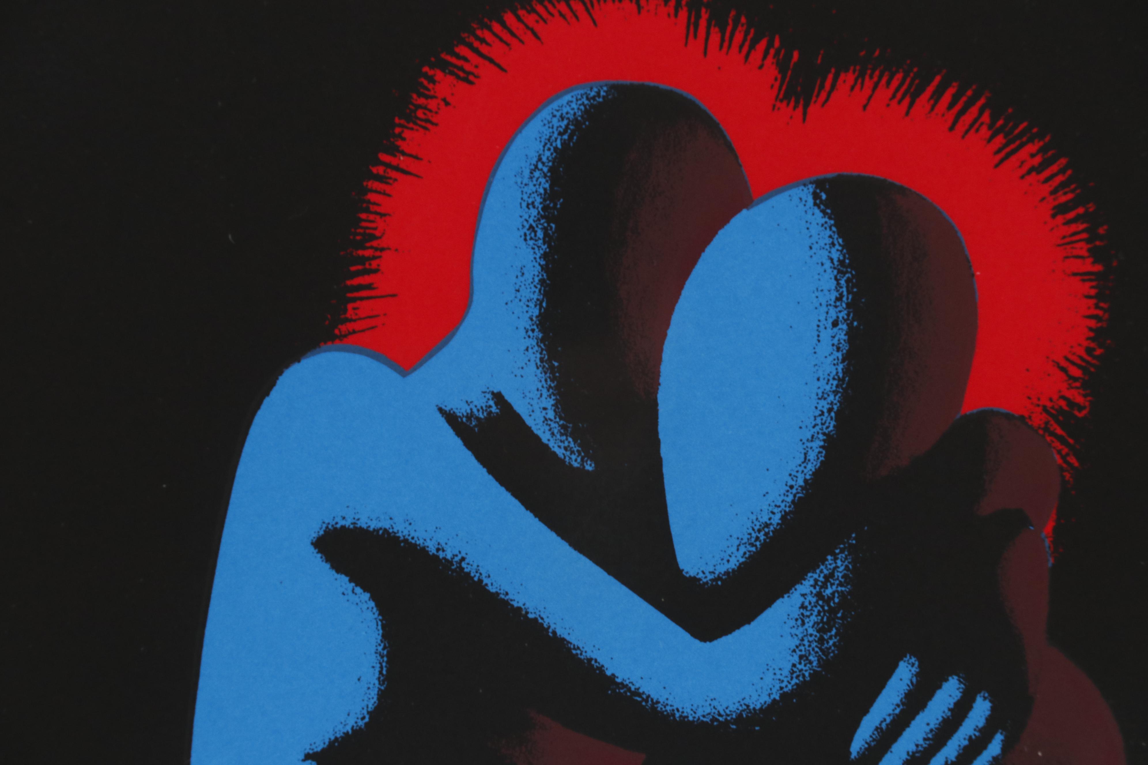 Mark Kostabi Serigraph "Heartshare", 1993