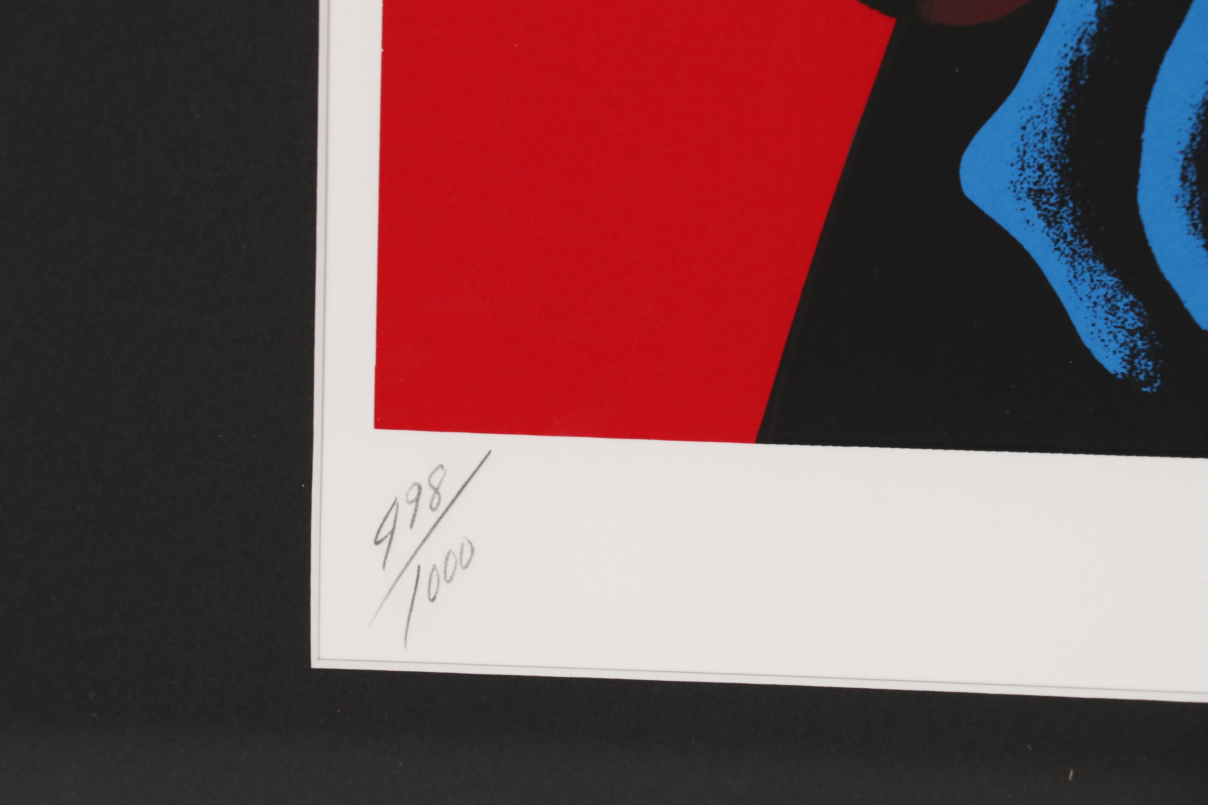 Mark Kostabi Serigraph "Heartshare", 1993