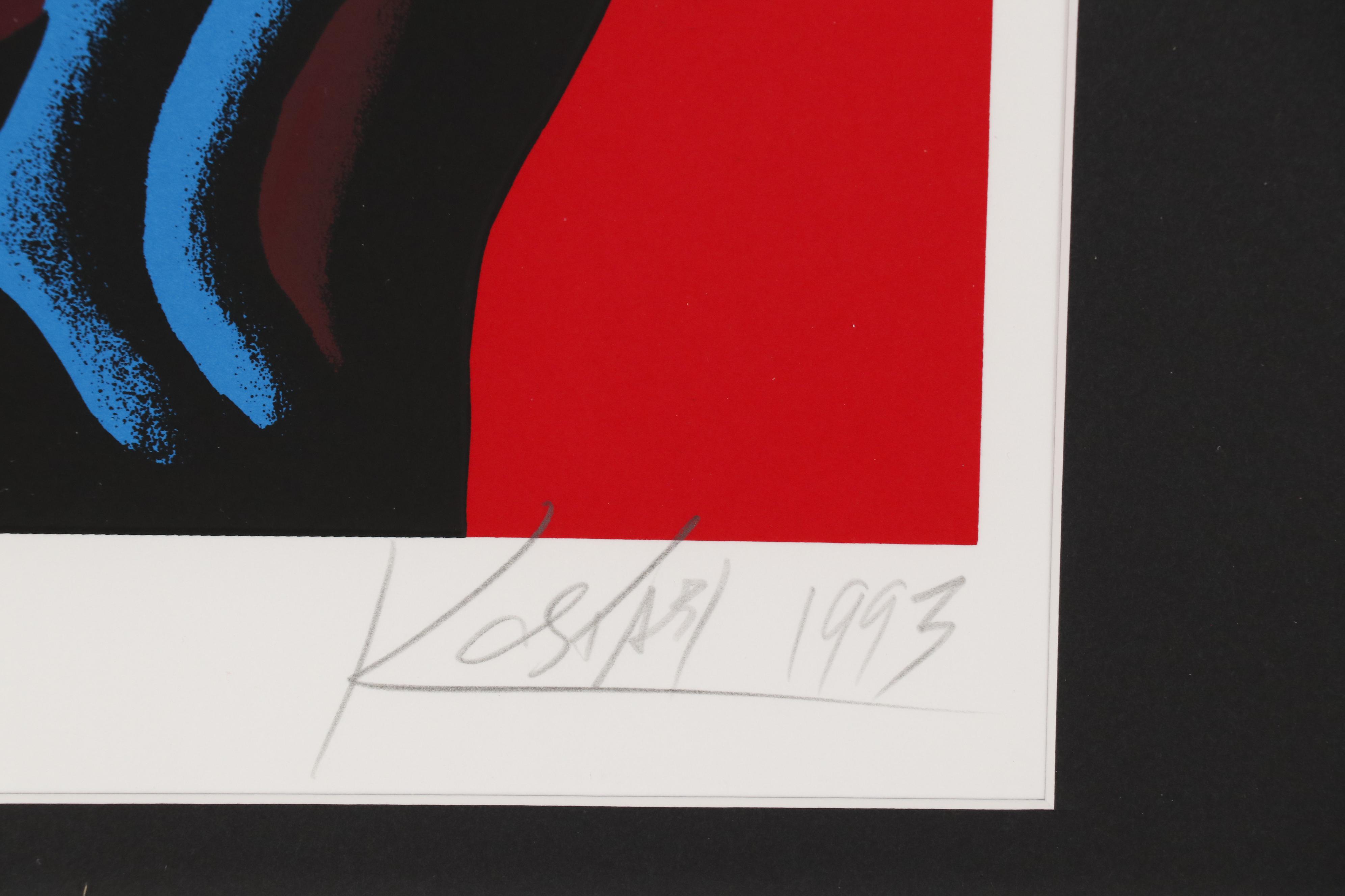 Mark Kostabi Serigraph "Heartshare", 1993