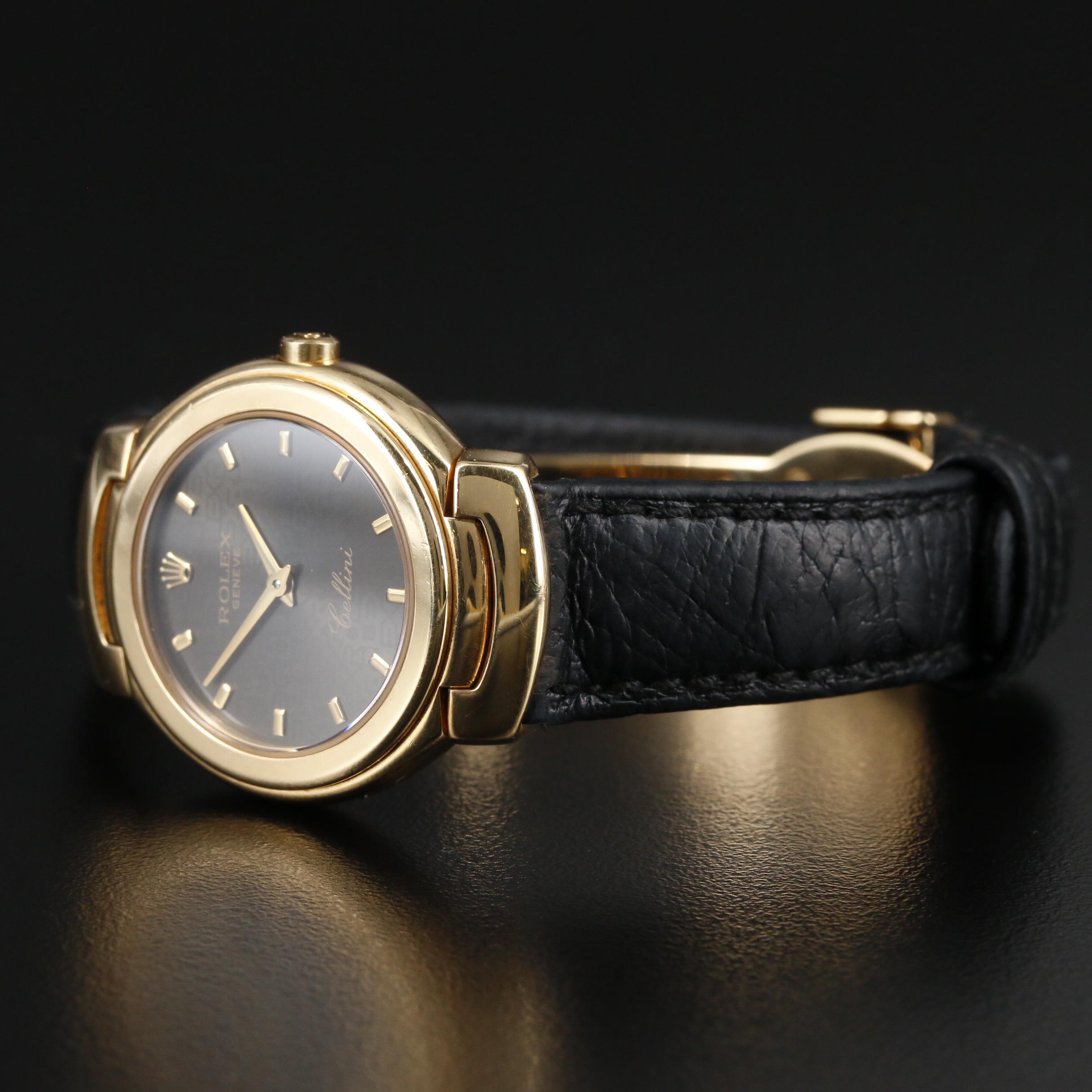 Rolex Cellini Cellisima 18K Gold Quartz Watch with Jubilee Dial