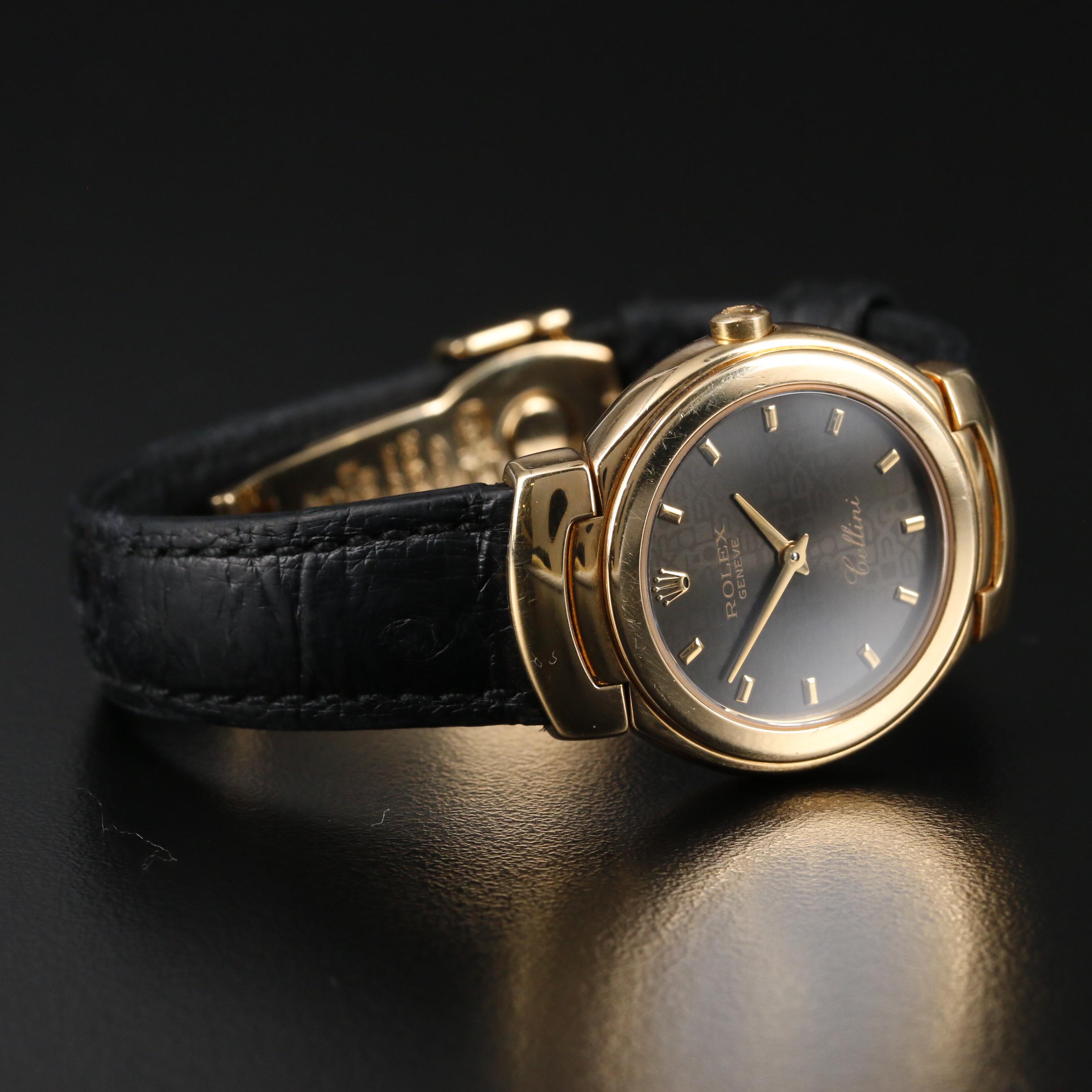 Rolex Cellini Cellisima 18K Gold Quartz Watch with Jubilee Dial