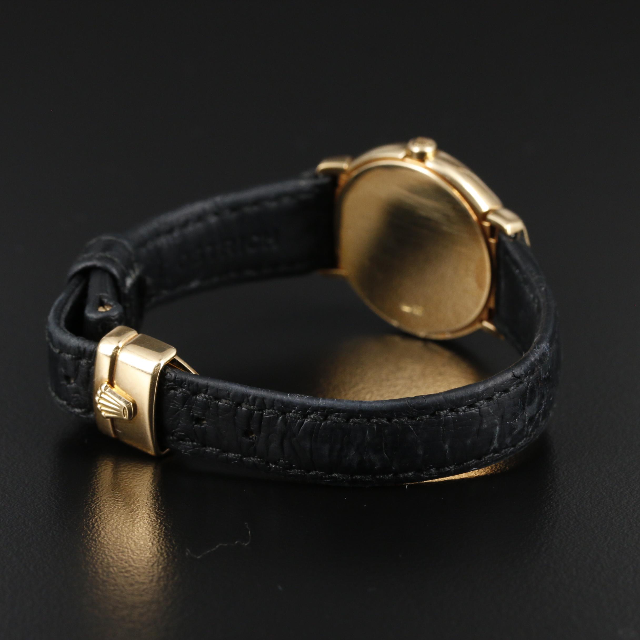 Rolex Cellini Cellisima 18K Gold Quartz Watch with Jubilee Dial