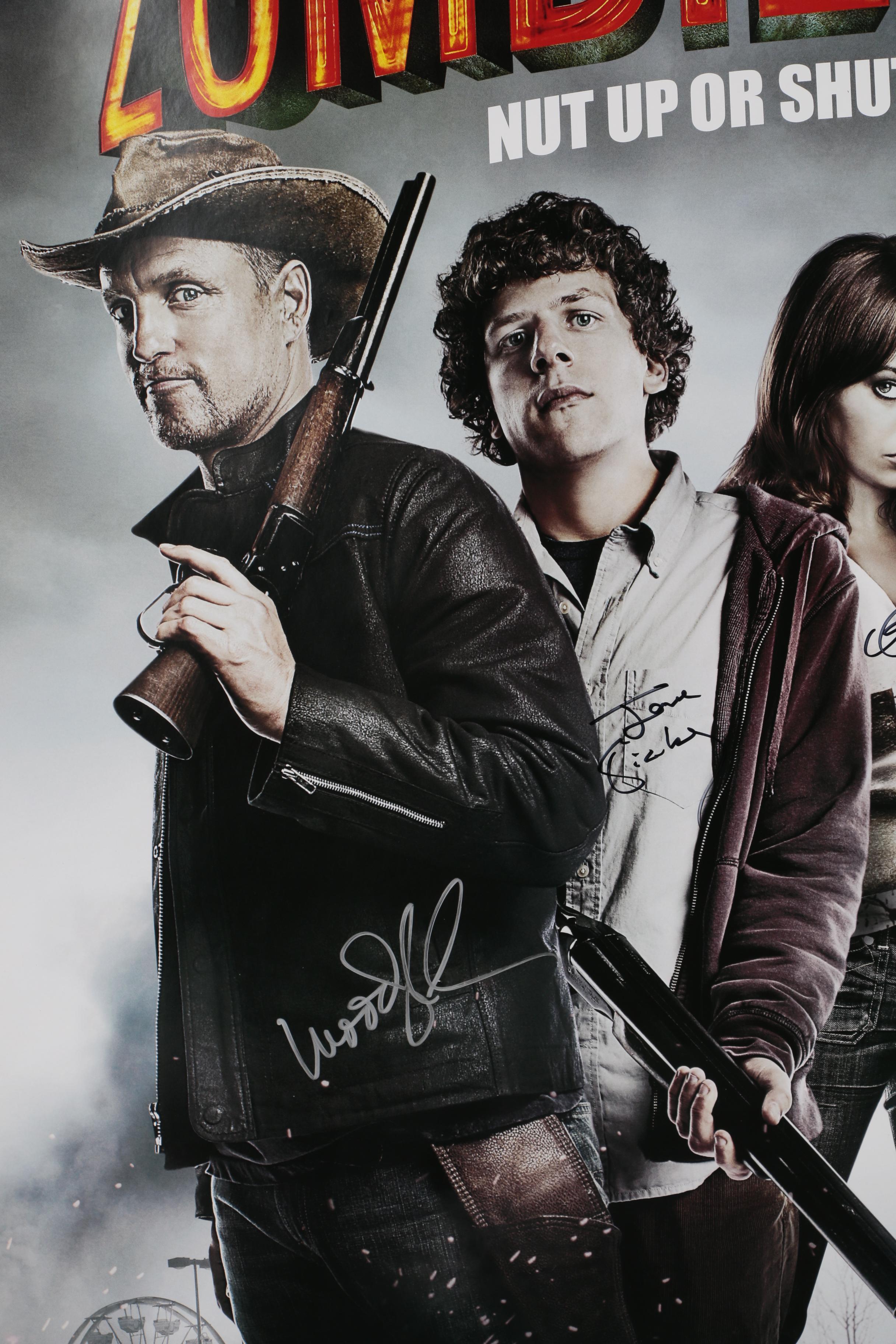 Theatrical Release Posters with Autographs, Including "Zombieland"