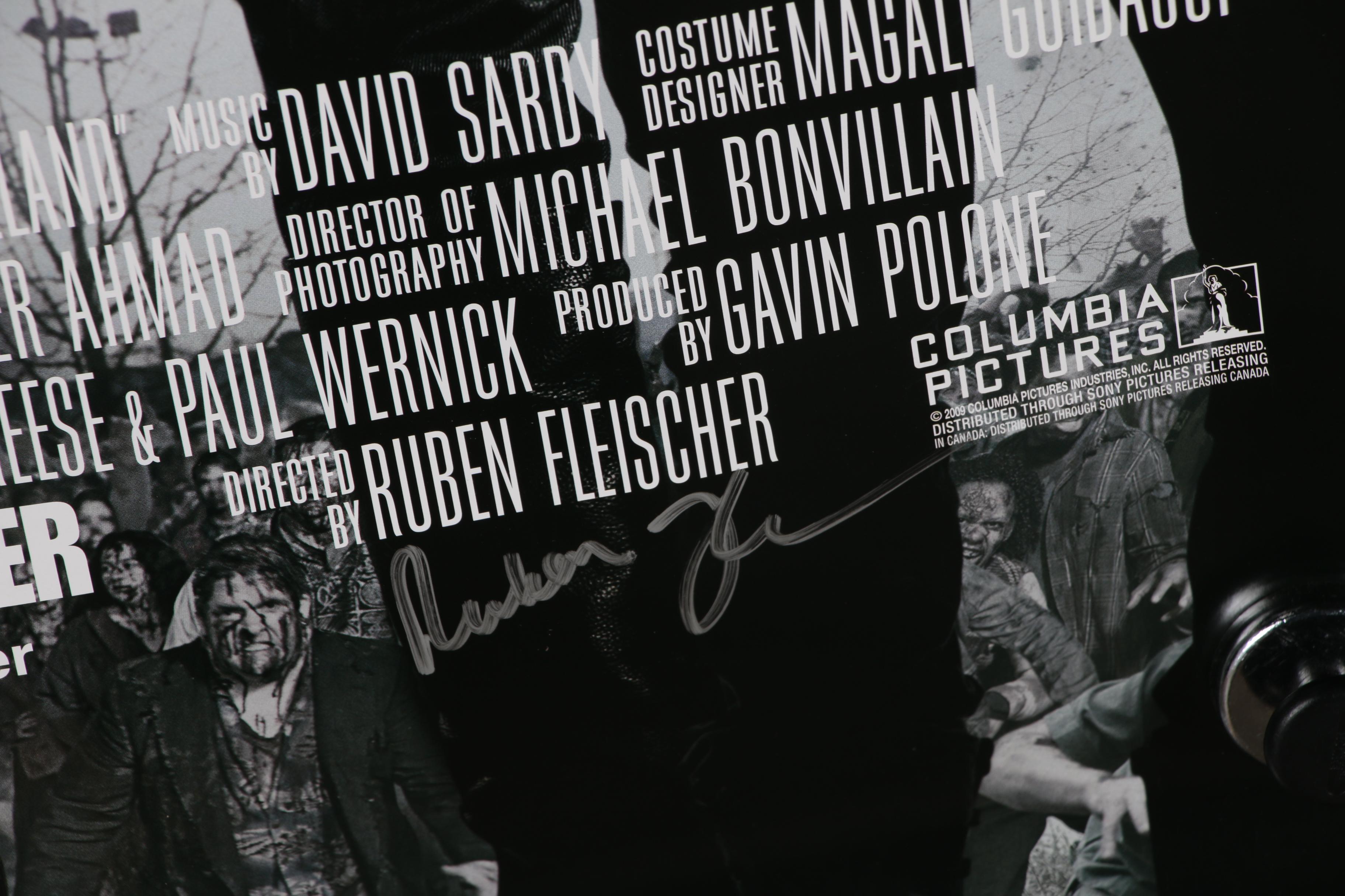 Theatrical Release Posters with Autographs, Including "Zombieland"