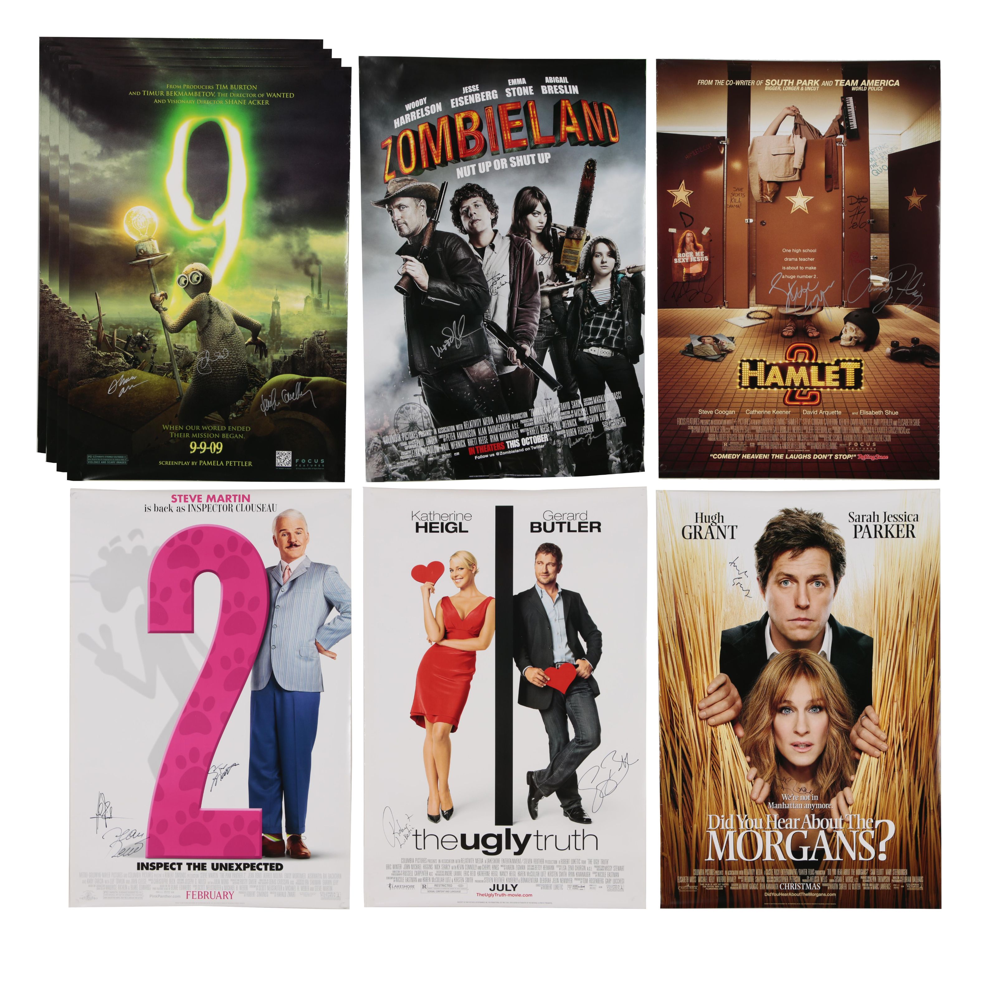 Theatrical Release Posters with Autographs, Including "Zombieland"