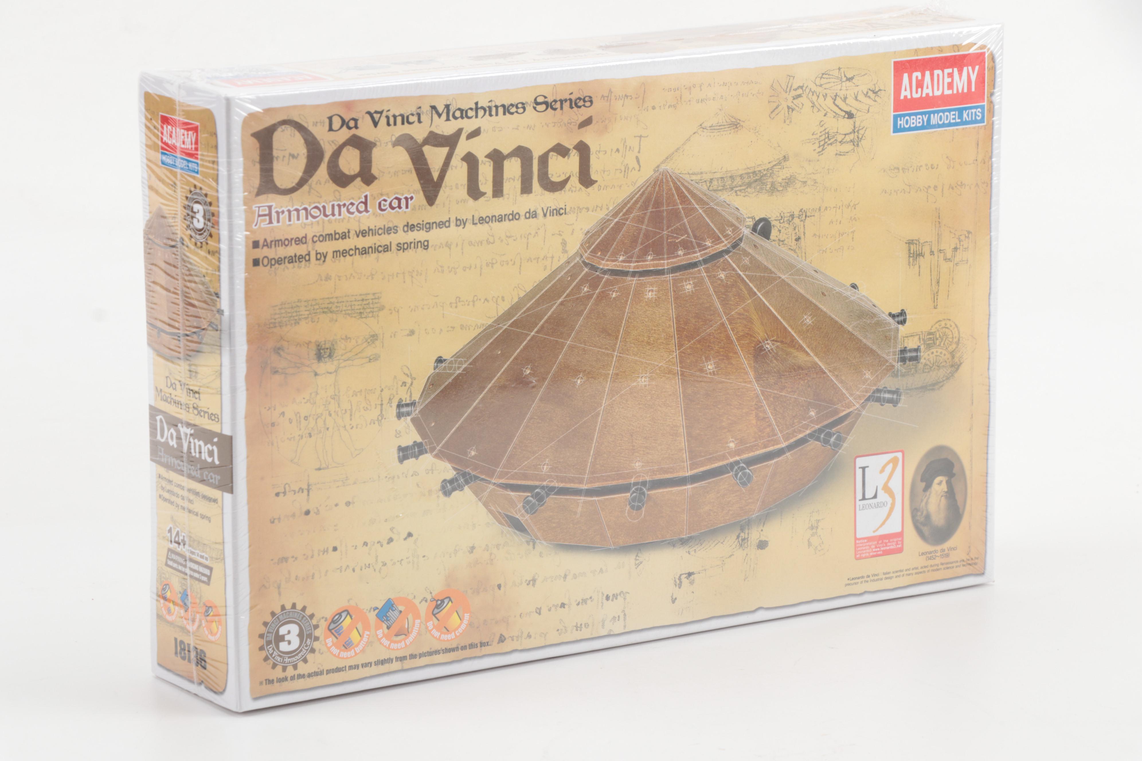 K’Nex Bridges and Value Tub, Academy Da Vinci Car, with Sidecar Erector Kit