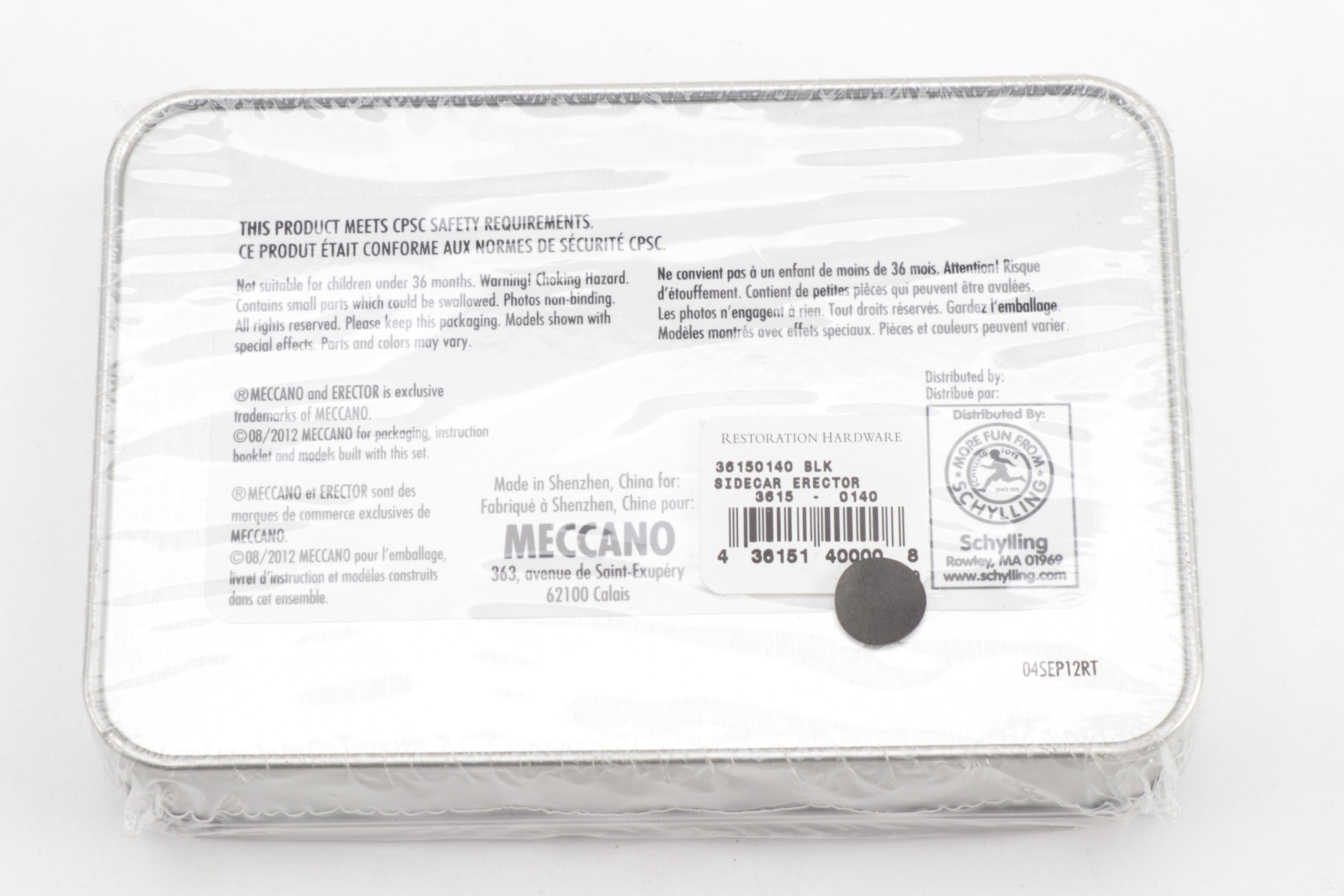 K’Nex Bridges and Value Tub, Academy Da Vinci Car, with Sidecar Erector Kit