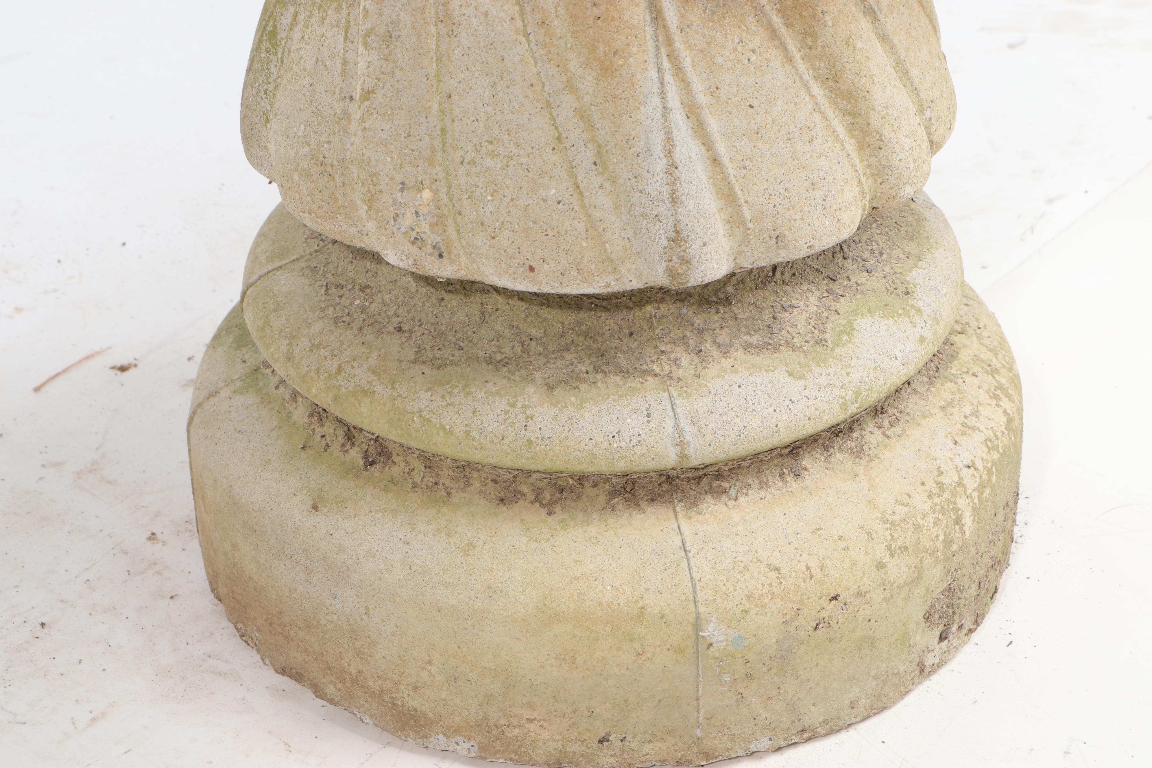 Cast Concrete Patio Pedestal Table