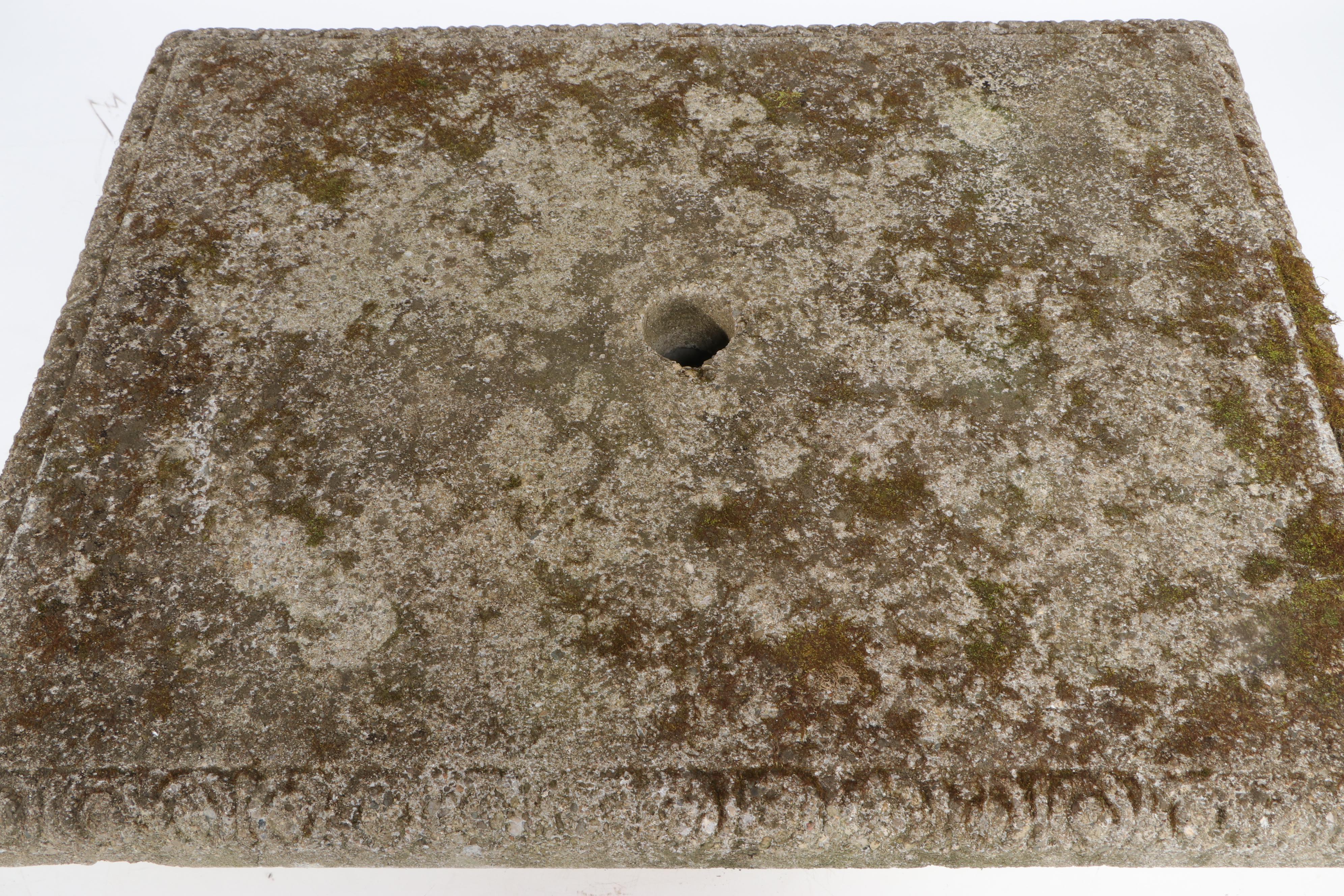 Cast Concrete Patio Pedestal Table