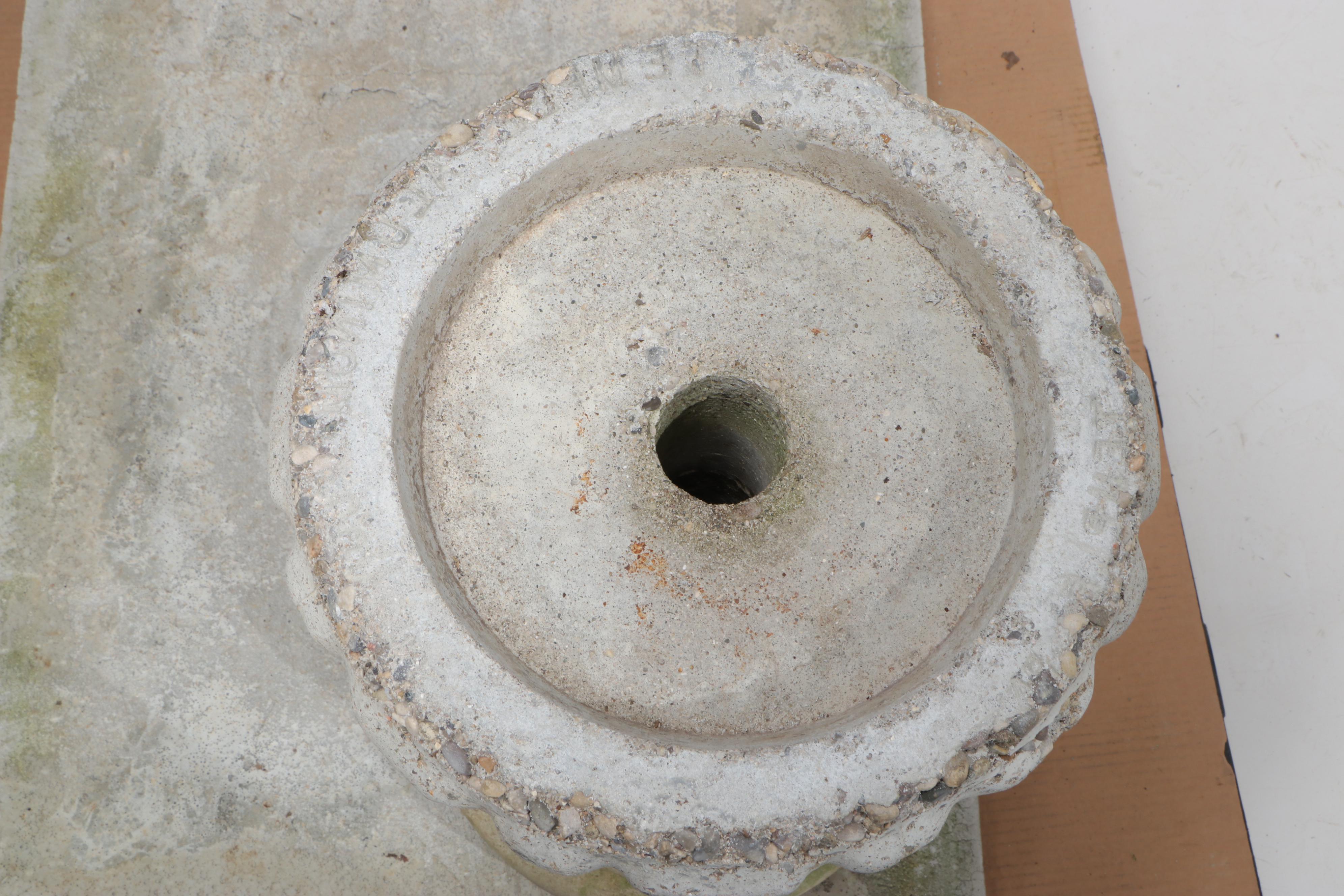 Cast Concrete Patio Pedestal Table