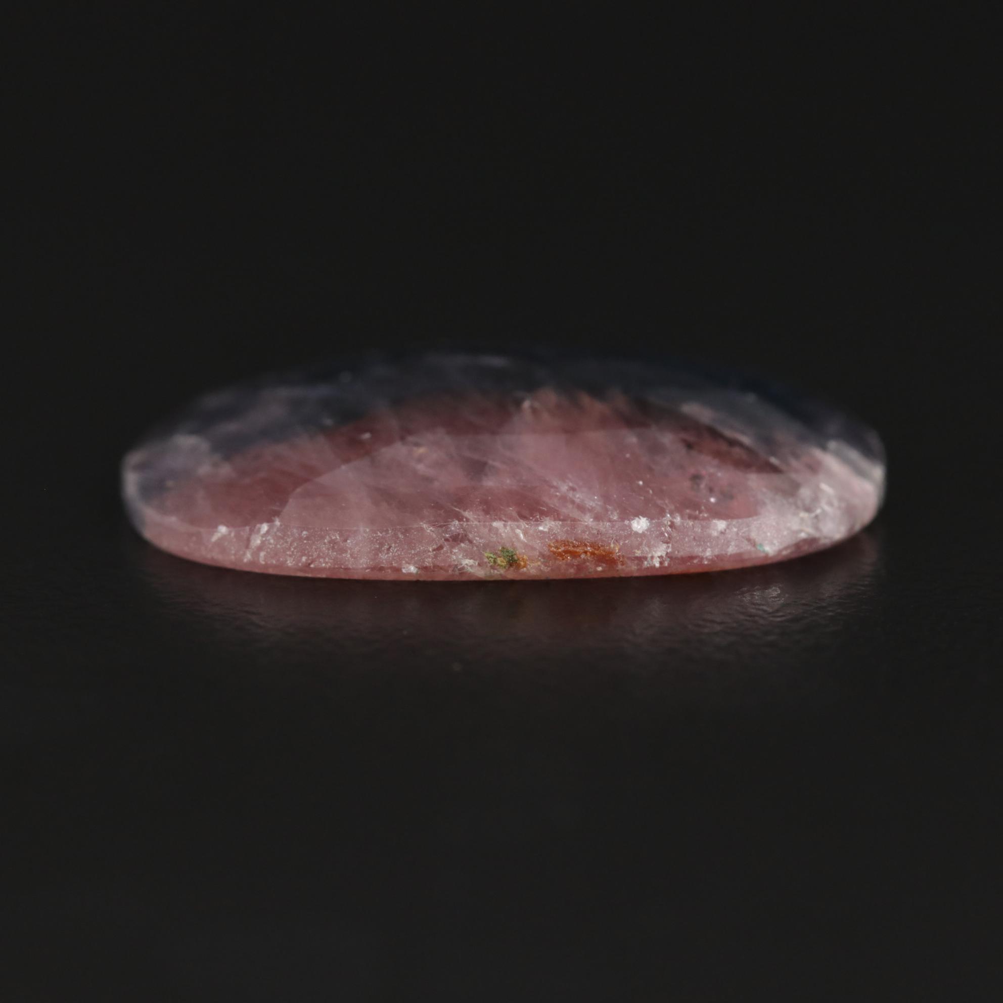 Loose 40.66 CT Oval Rose Faceted Corundum