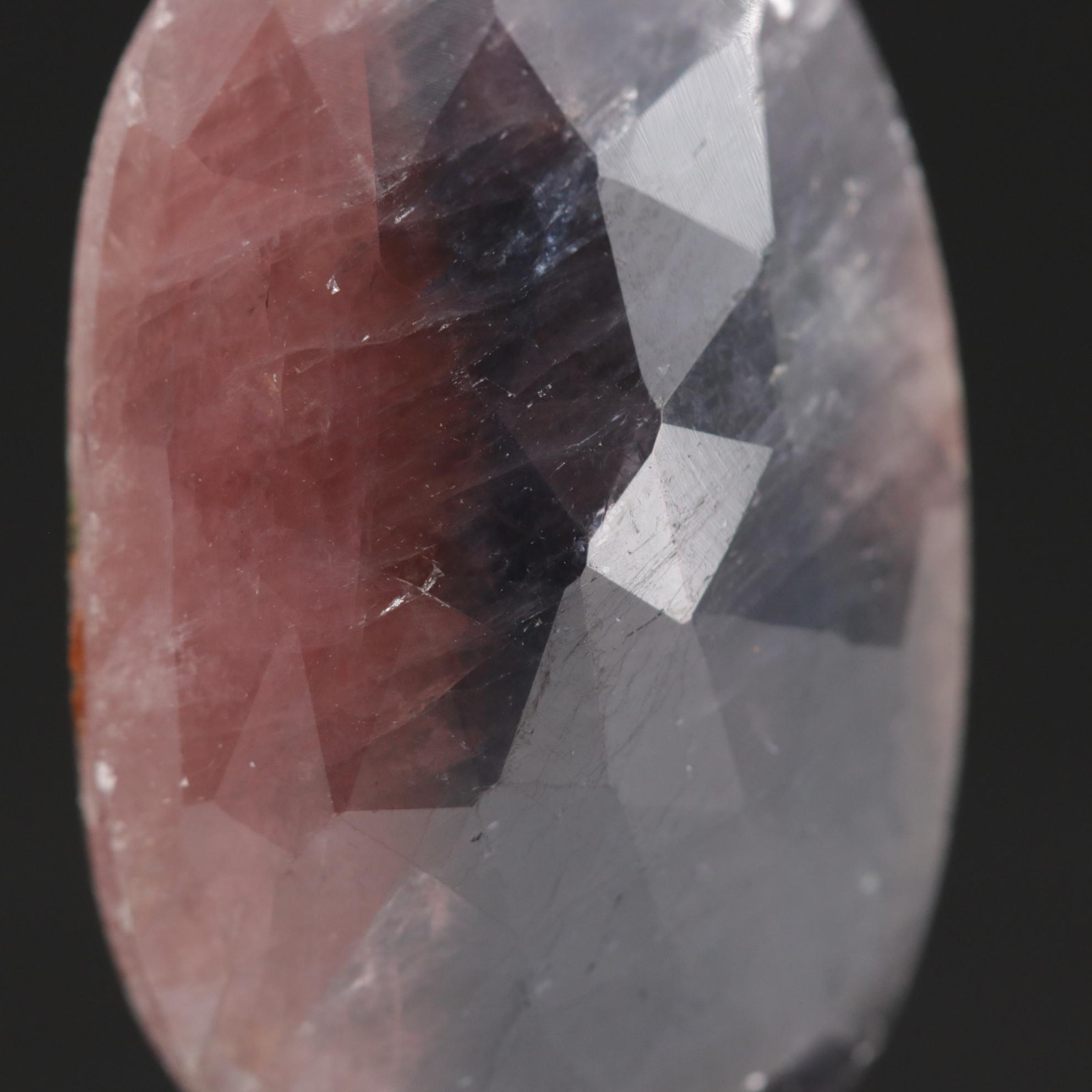 Loose 40.66 CT Oval Rose Faceted Corundum
