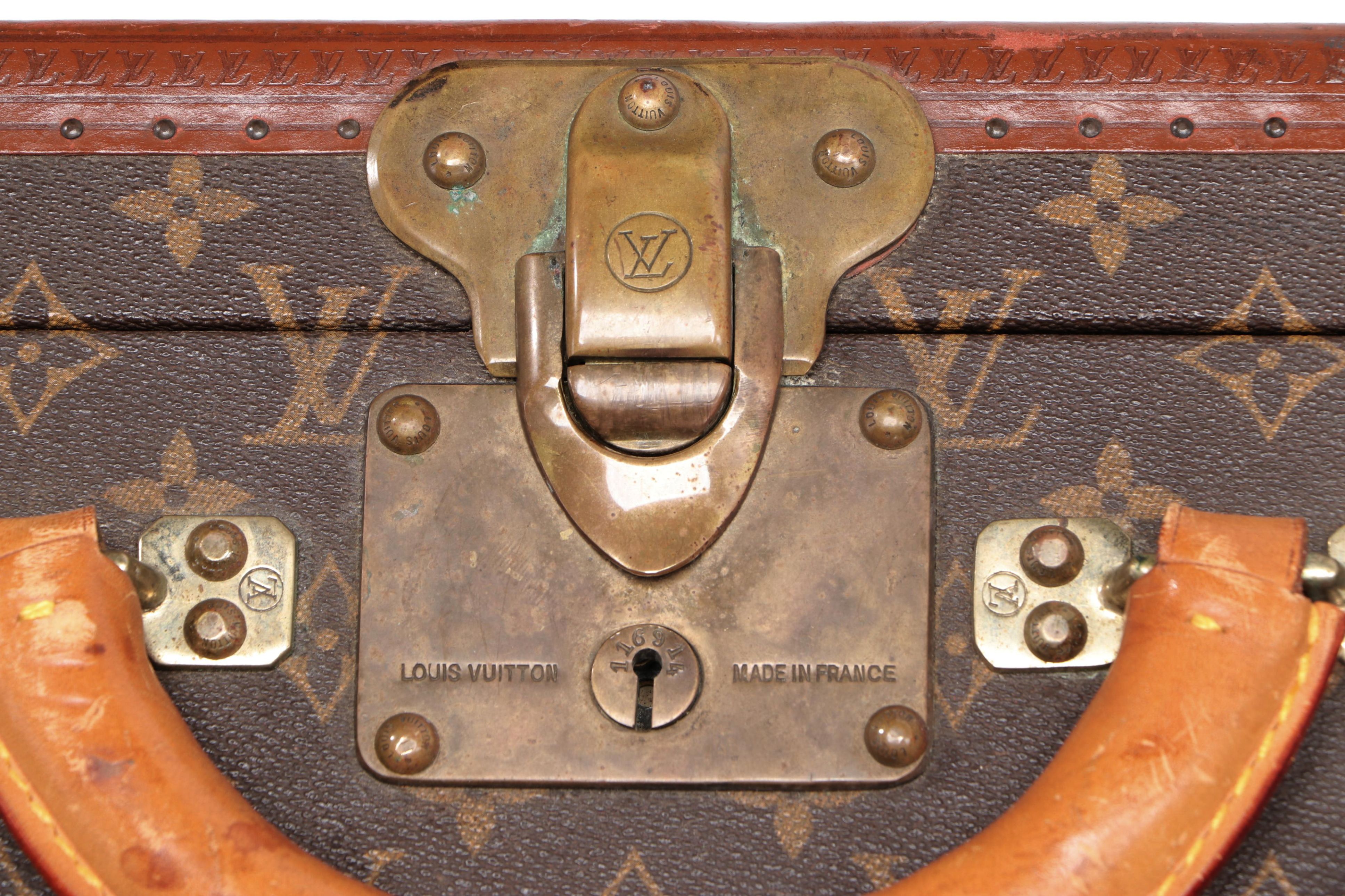 Louis Vuitton Bisten 80 Suitcase in Monogram Canvas and Leather, circa 1960