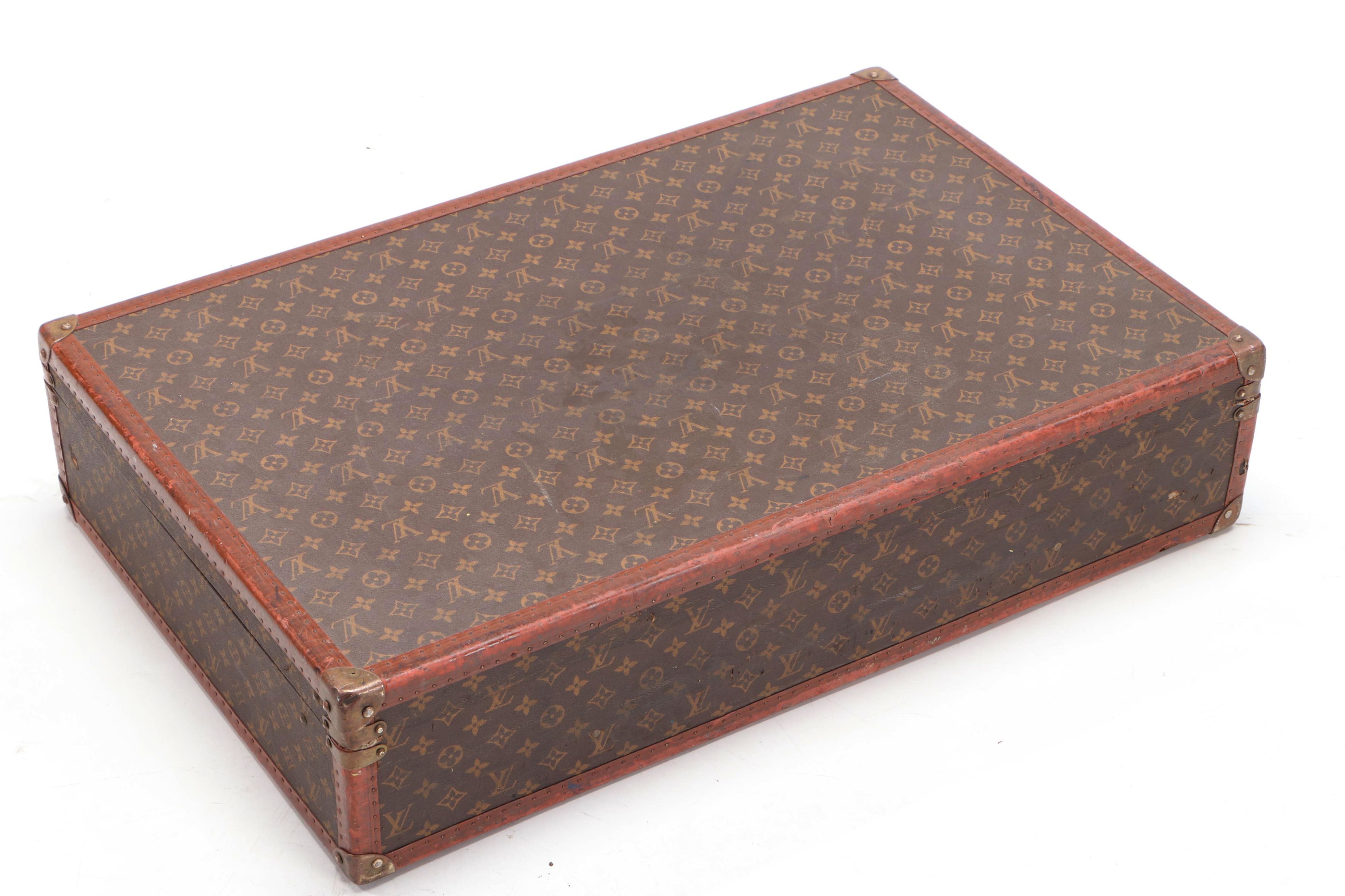 Louis Vuitton Bisten 80 Suitcase in Monogram Canvas and Leather, circa 1960