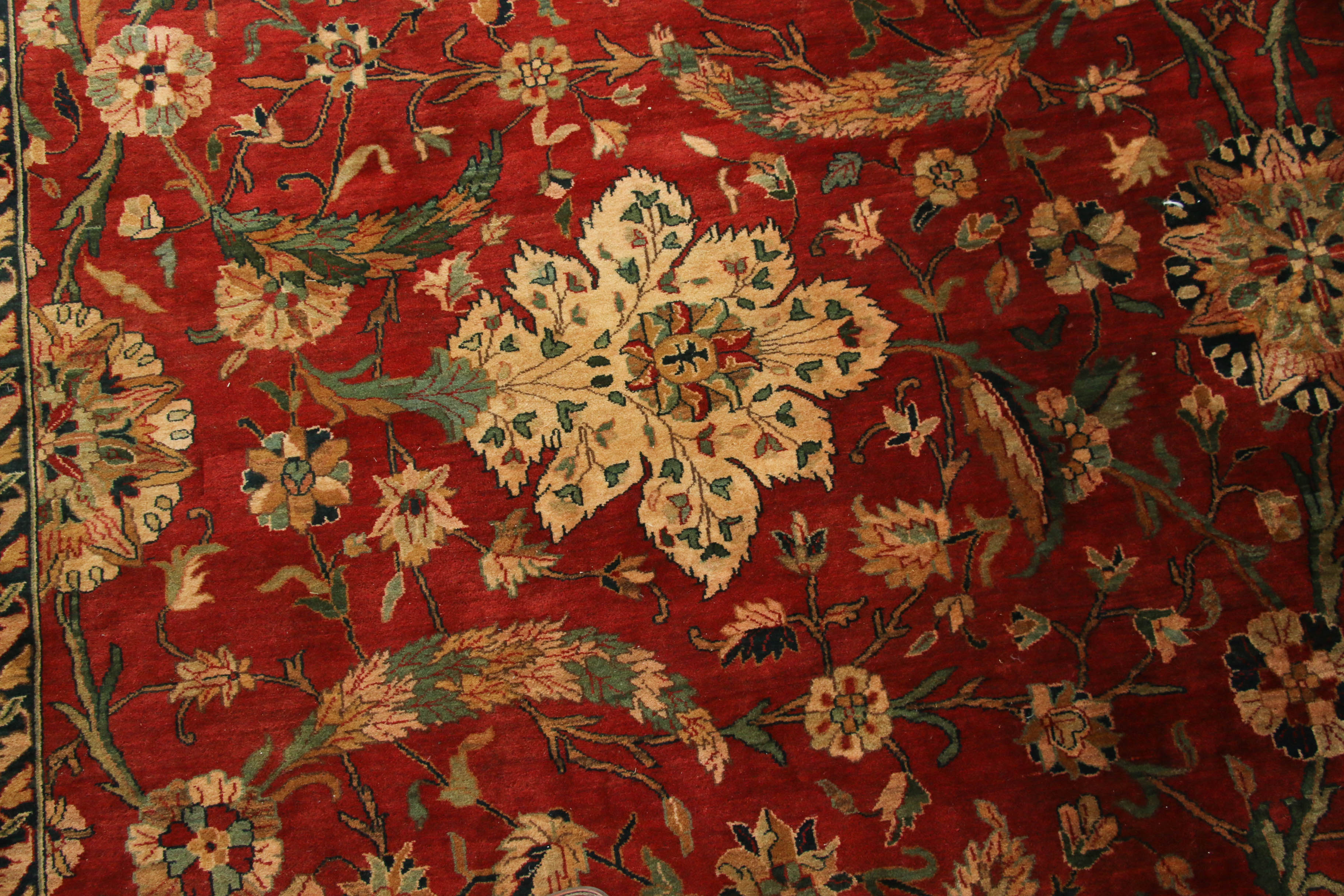 11'9 x 15'4 Hand-Knotted Indian Wool Area Rug from The Rug Gallery