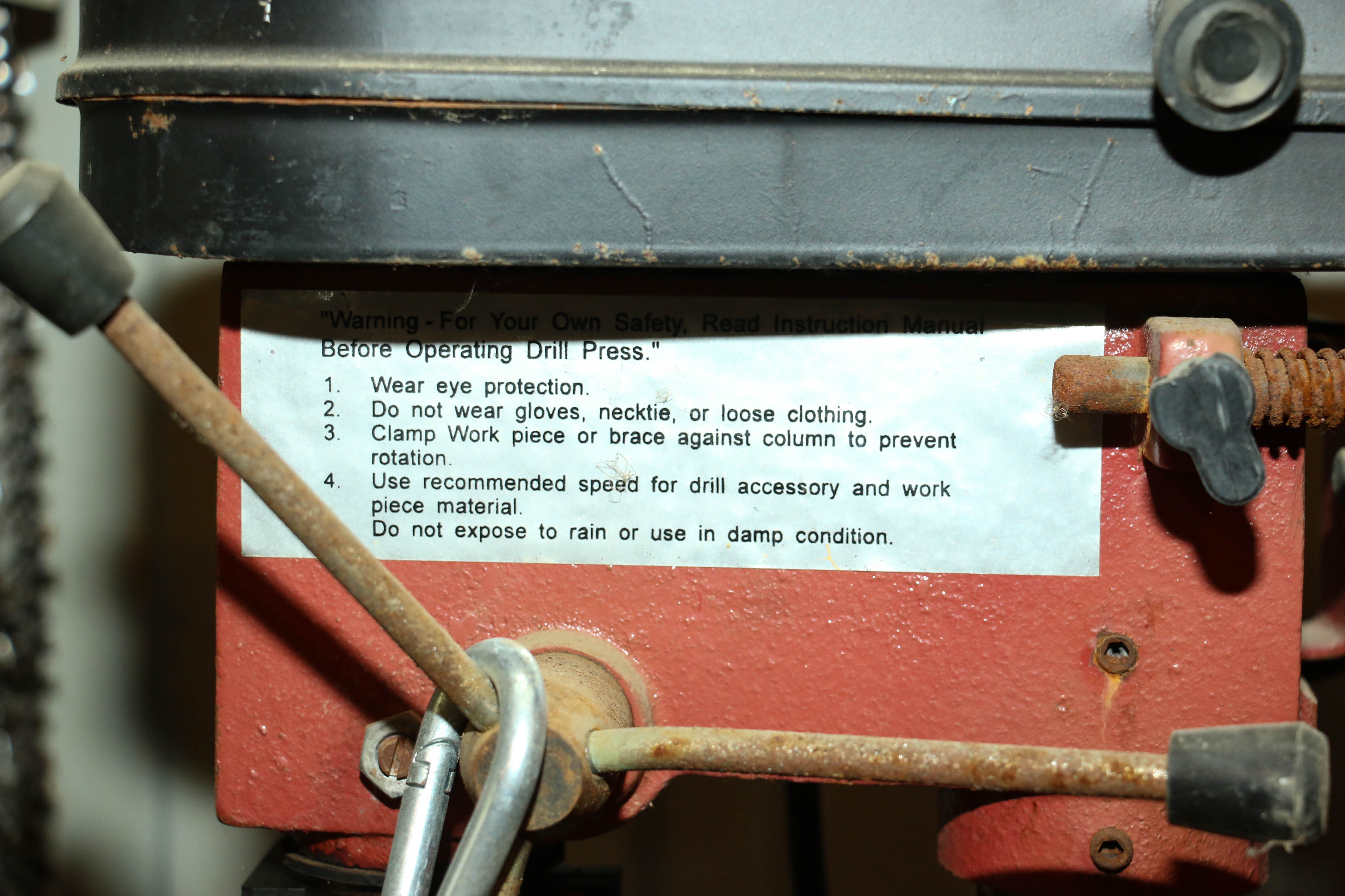 Northern Industrial Tools 5-Speed Drill Press and Husky Reel Extension Cord