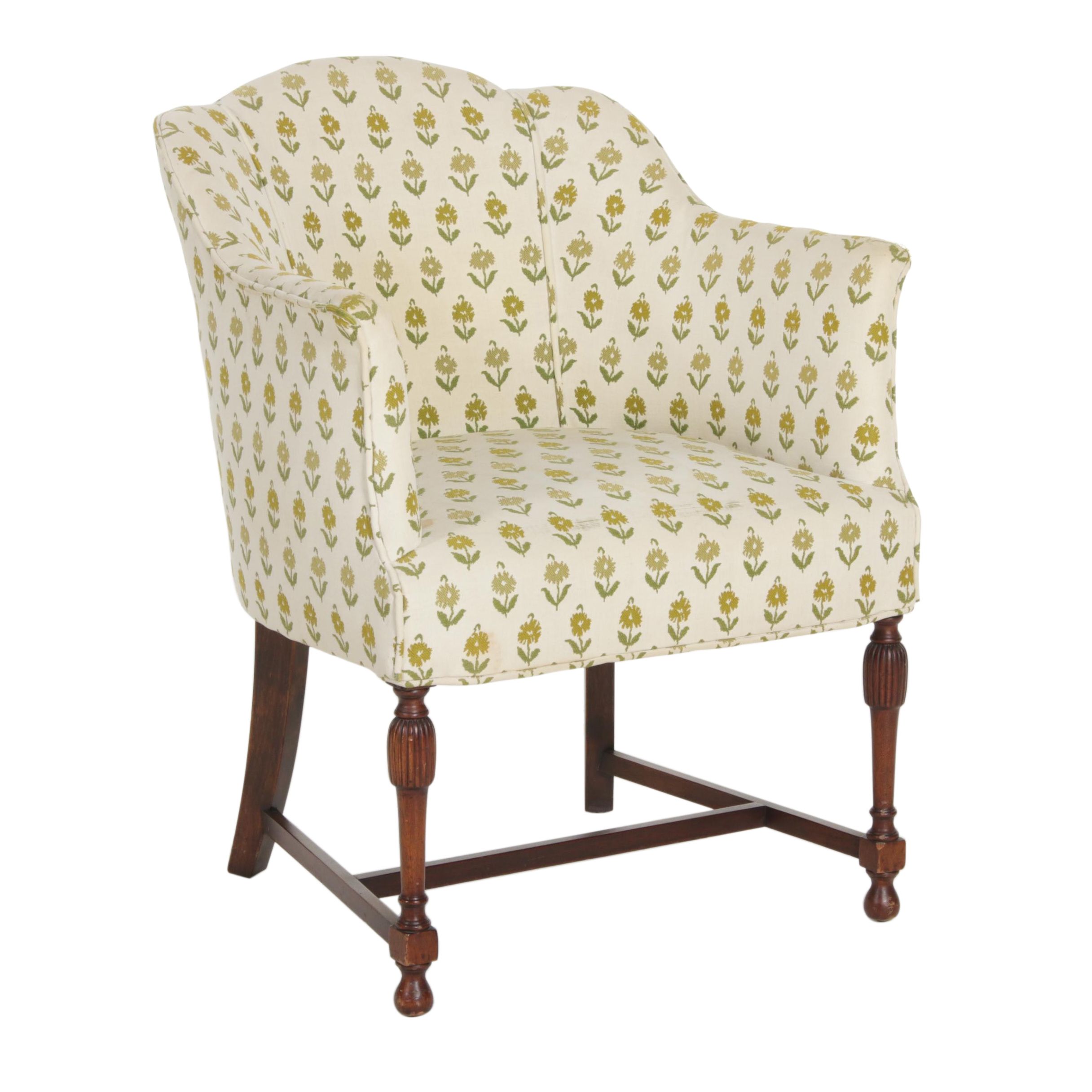 Sheraton Style Club Chair, Mid to Late 20th Century