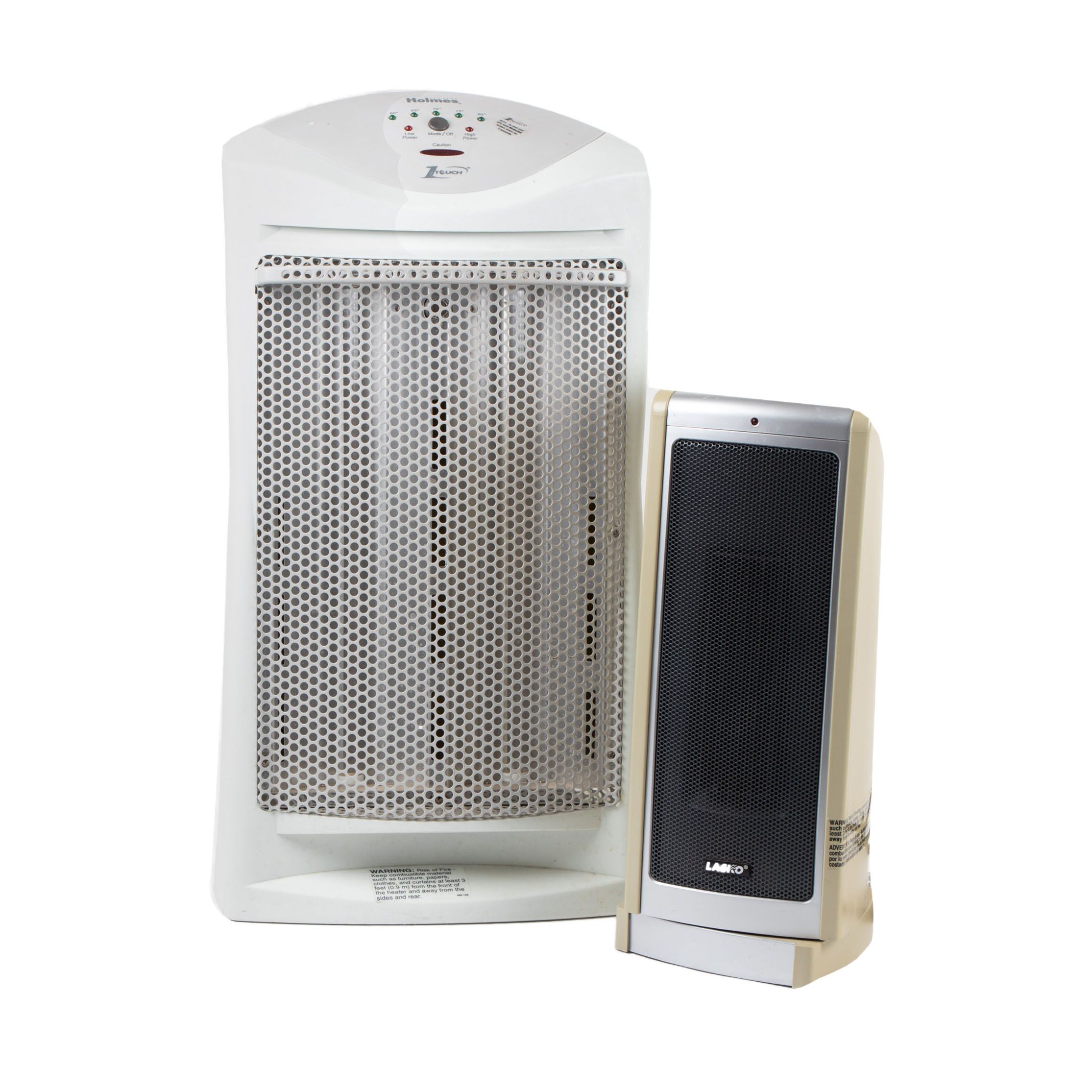 Holmes Quartz and Lasko Oscillating Electric 1500 Watt Heaters