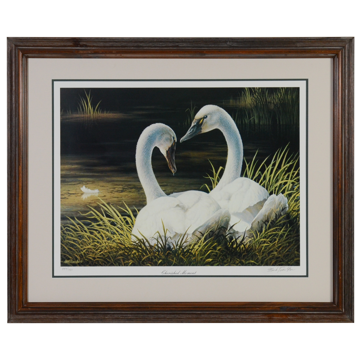 Mark Twain Noe Offset Lithograph "Cherished Moment"