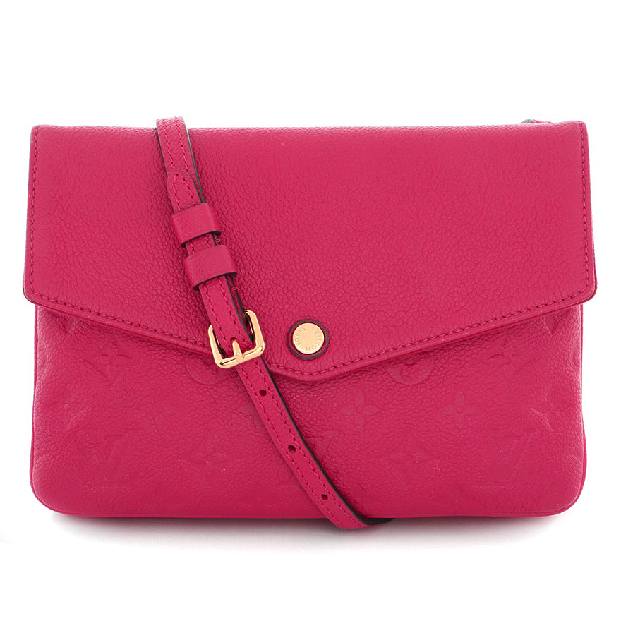 Louis Vuitton Pink Monogram Empreinte Leather Twice Handbag