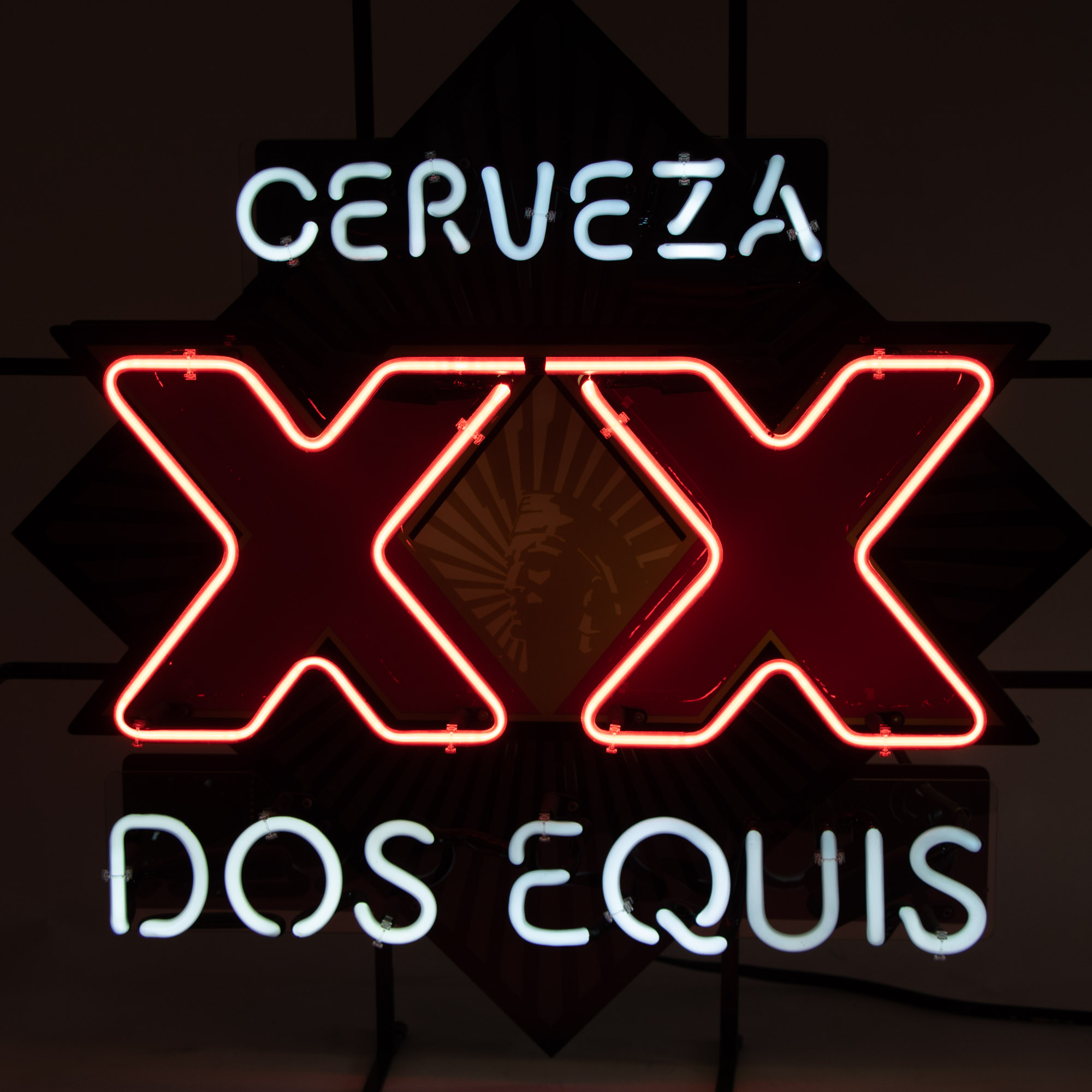 Dos Equis Neon Beer Advertising Sign by Mt. Vernon Neon Sign Company
