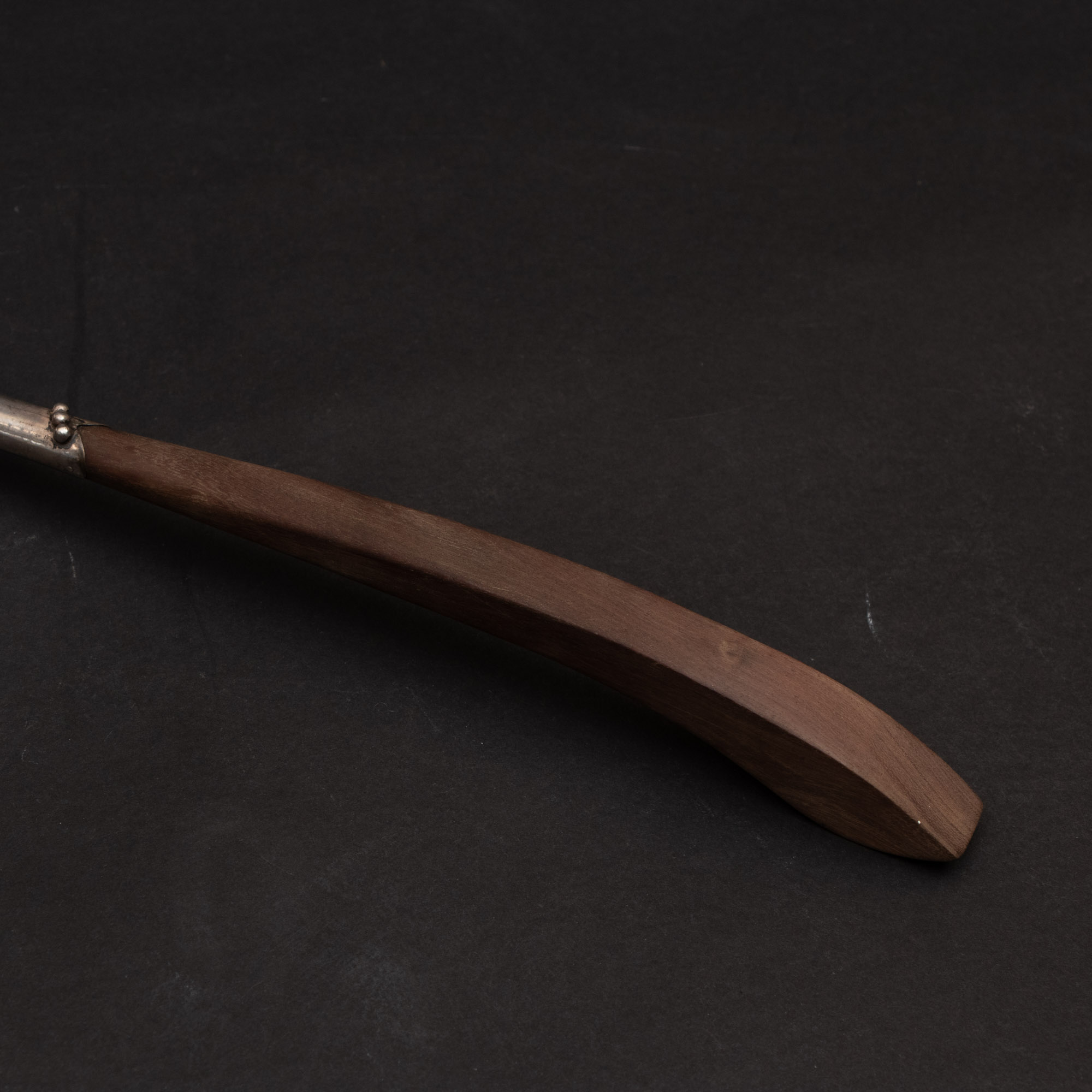 Mexican Modern Sterling and Wood Salad Serving Set, Mid-Century