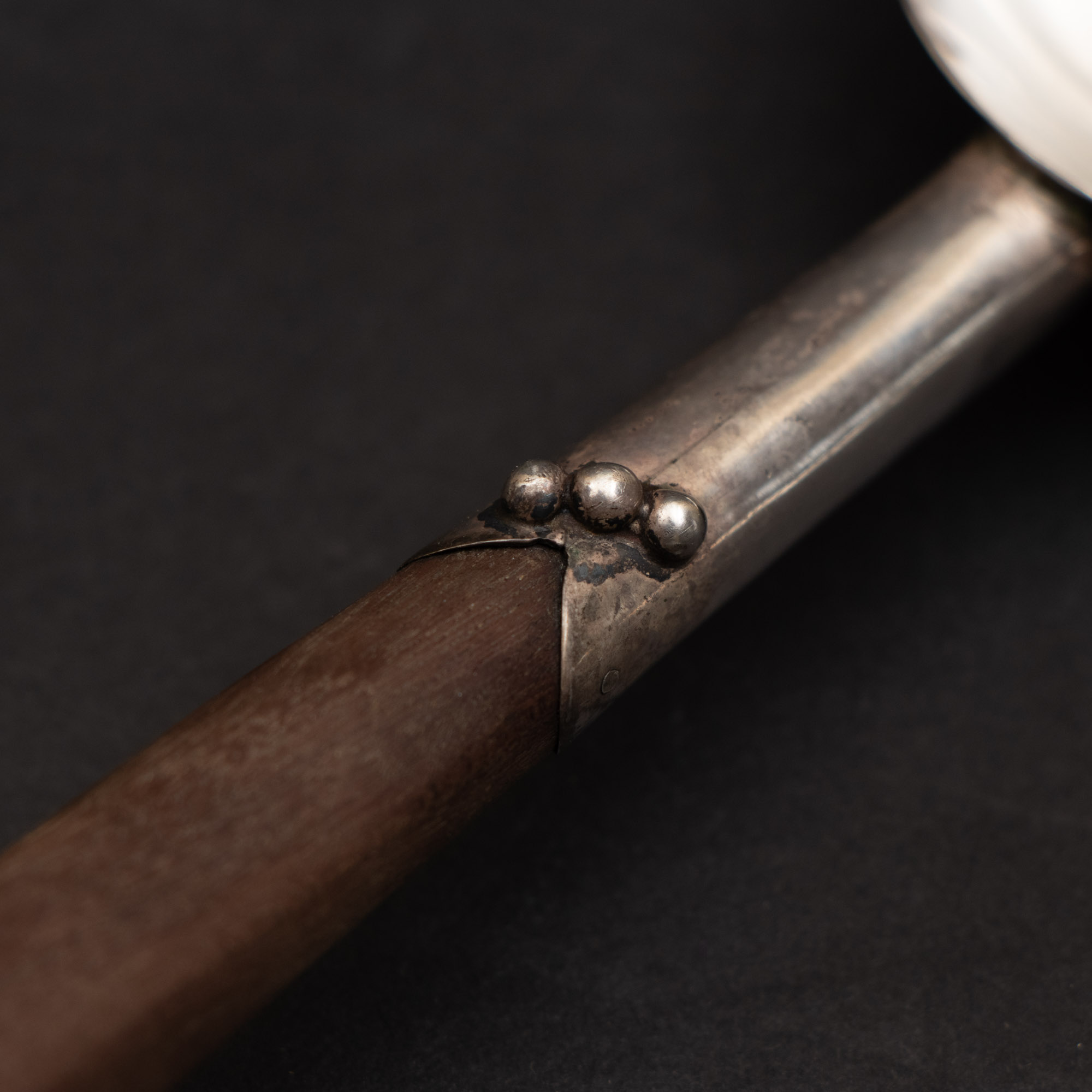 Mexican Modern Sterling and Wood Salad Serving Set, Mid-Century