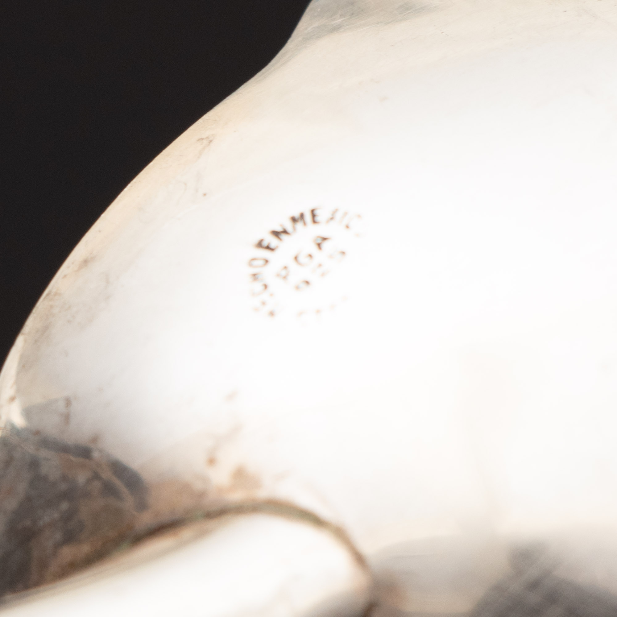 Mexican Modern Sterling and Wood Salad Serving Set, Mid-Century